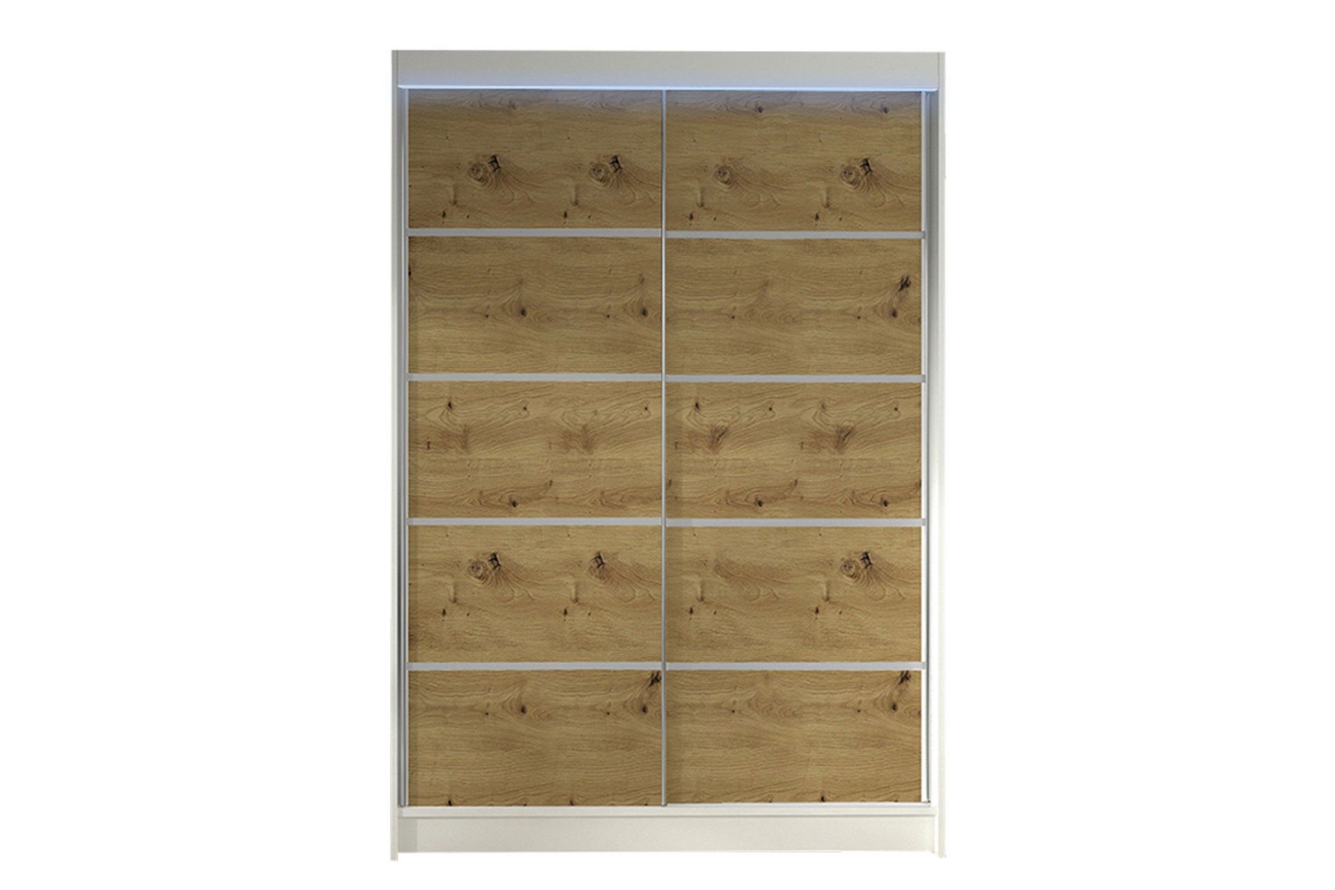 Liverpool Garderob 120x200 cm - Vit/Brun