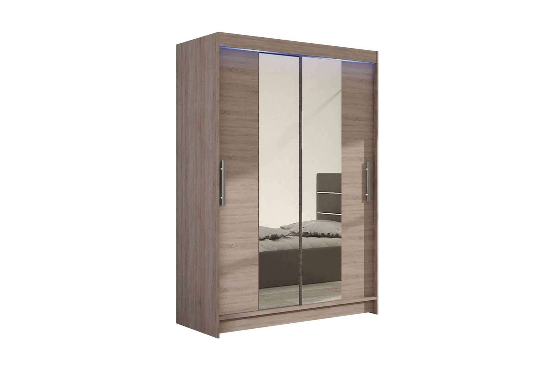 Miami Garderob 120x58x200 cm - Beige/Gr&aring;