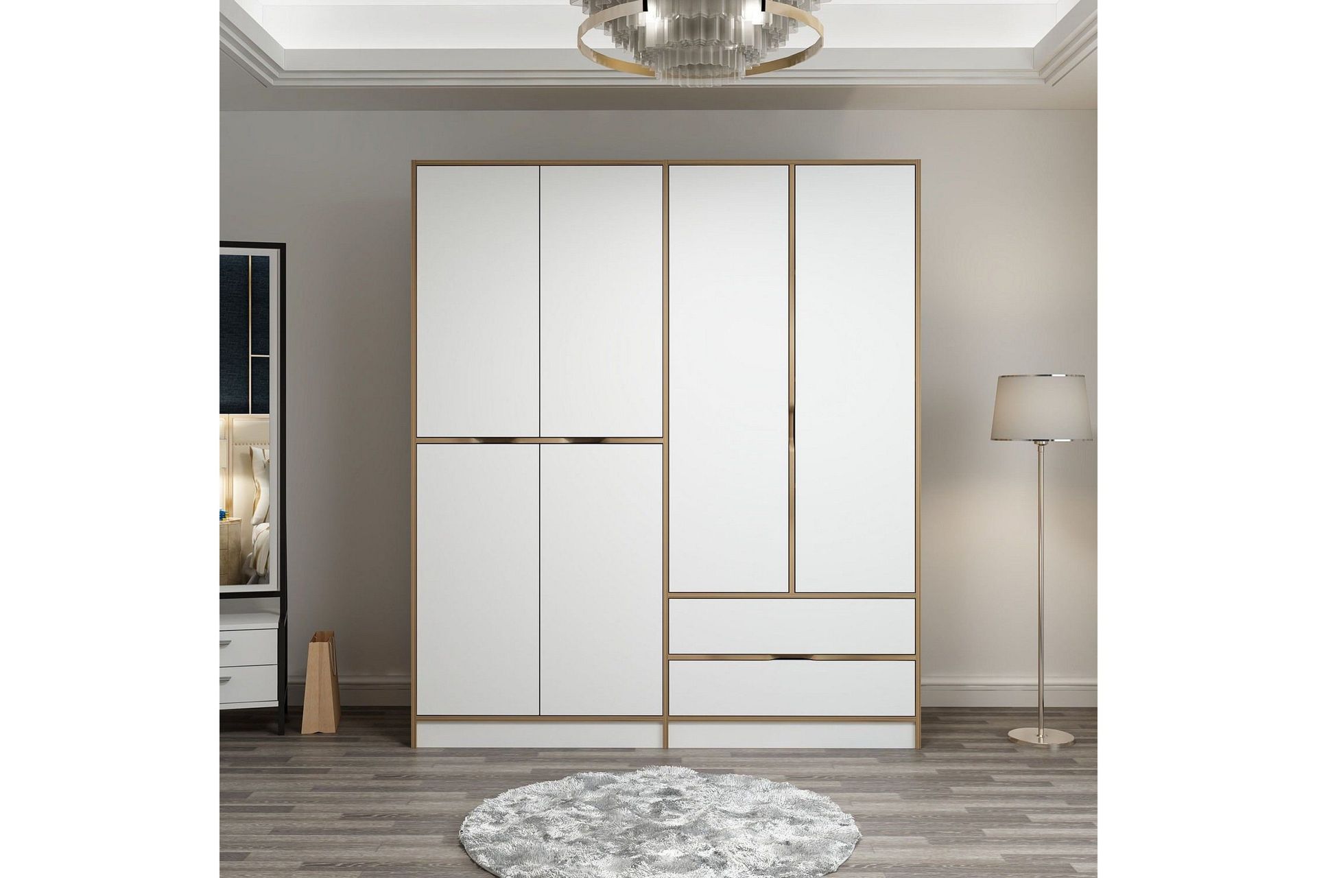 Munna Garderob 180 cm - Vit