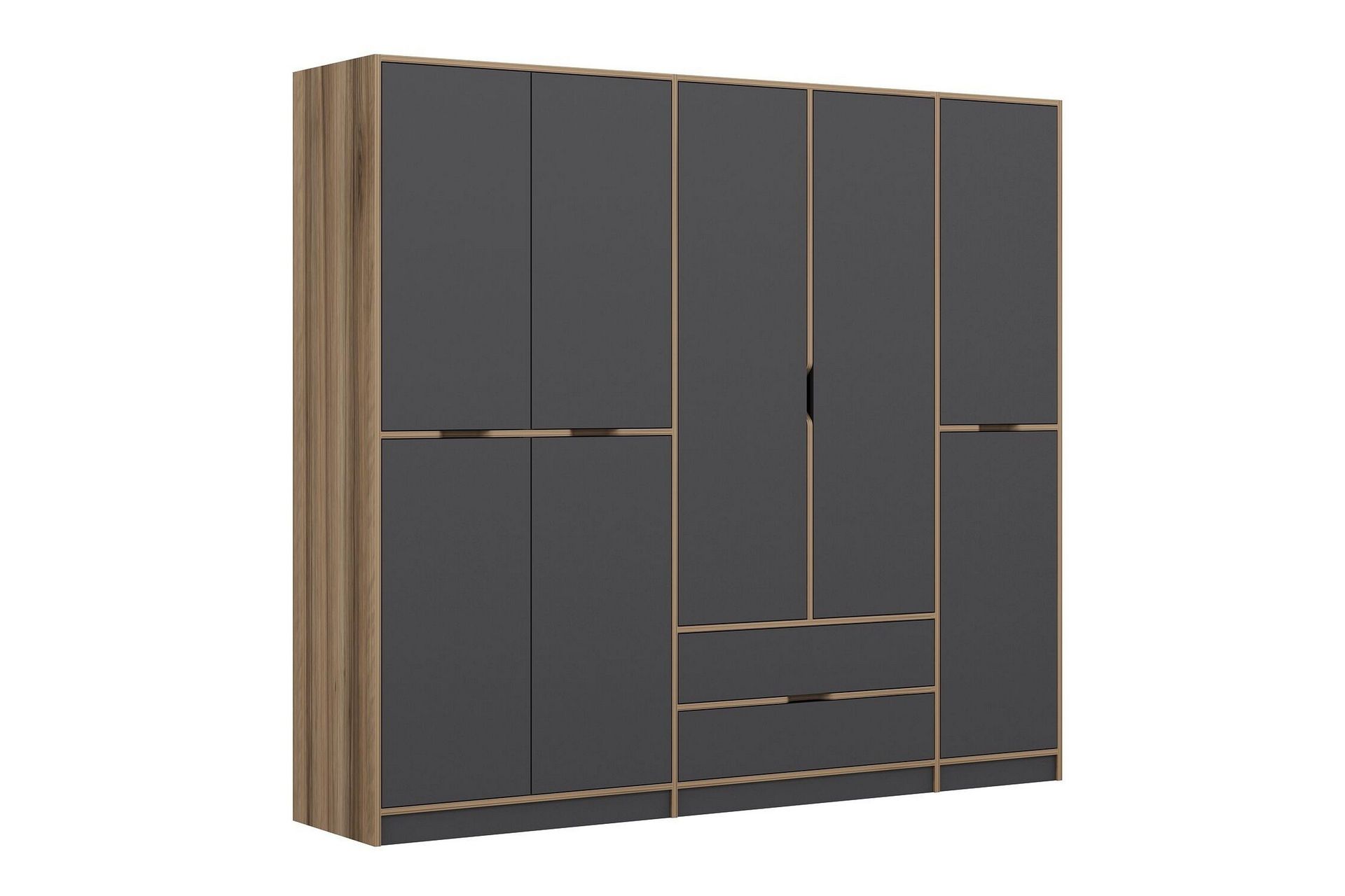 munna garderob 232x208 cm - antracit