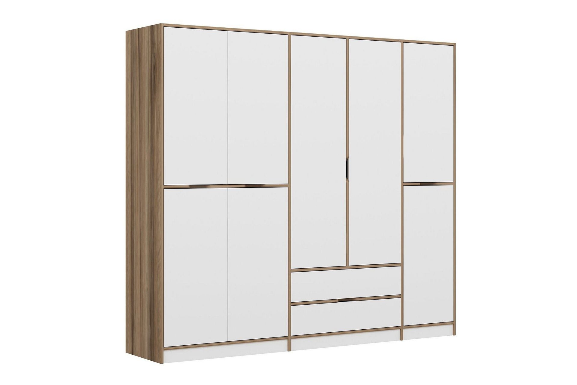 munna garderob 232x208 cm - vit