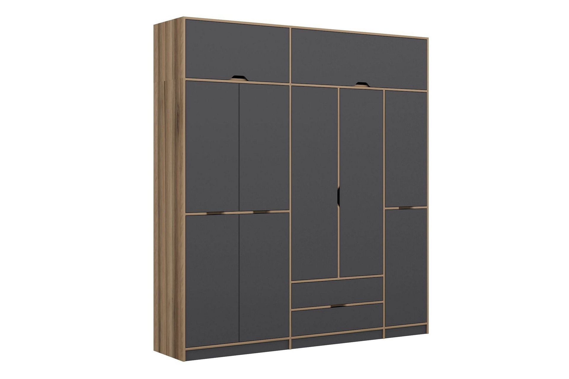 Munna Garderob 232x253 cm - Antracit