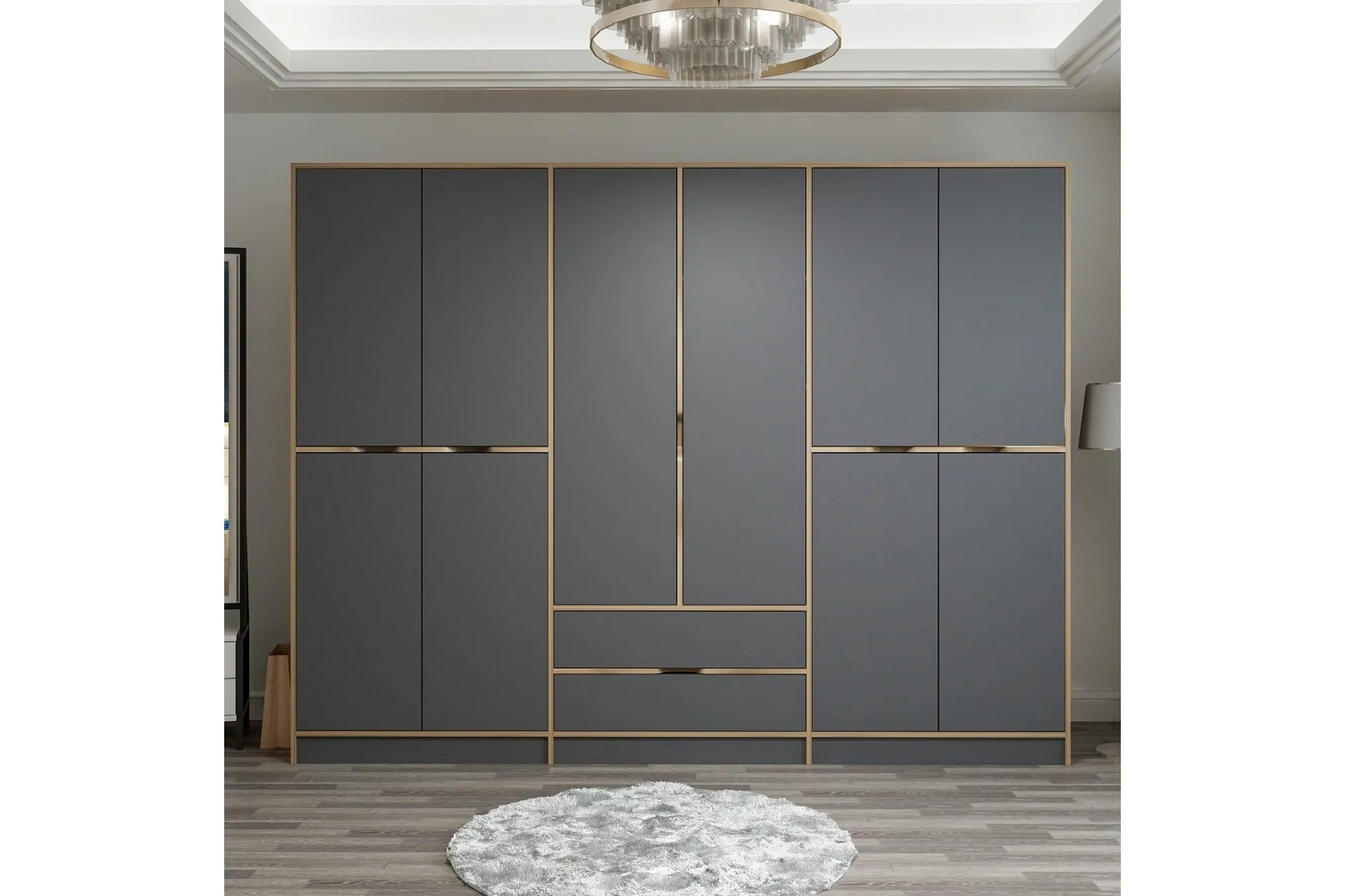 Munna Garderob 270 cm - Antracit