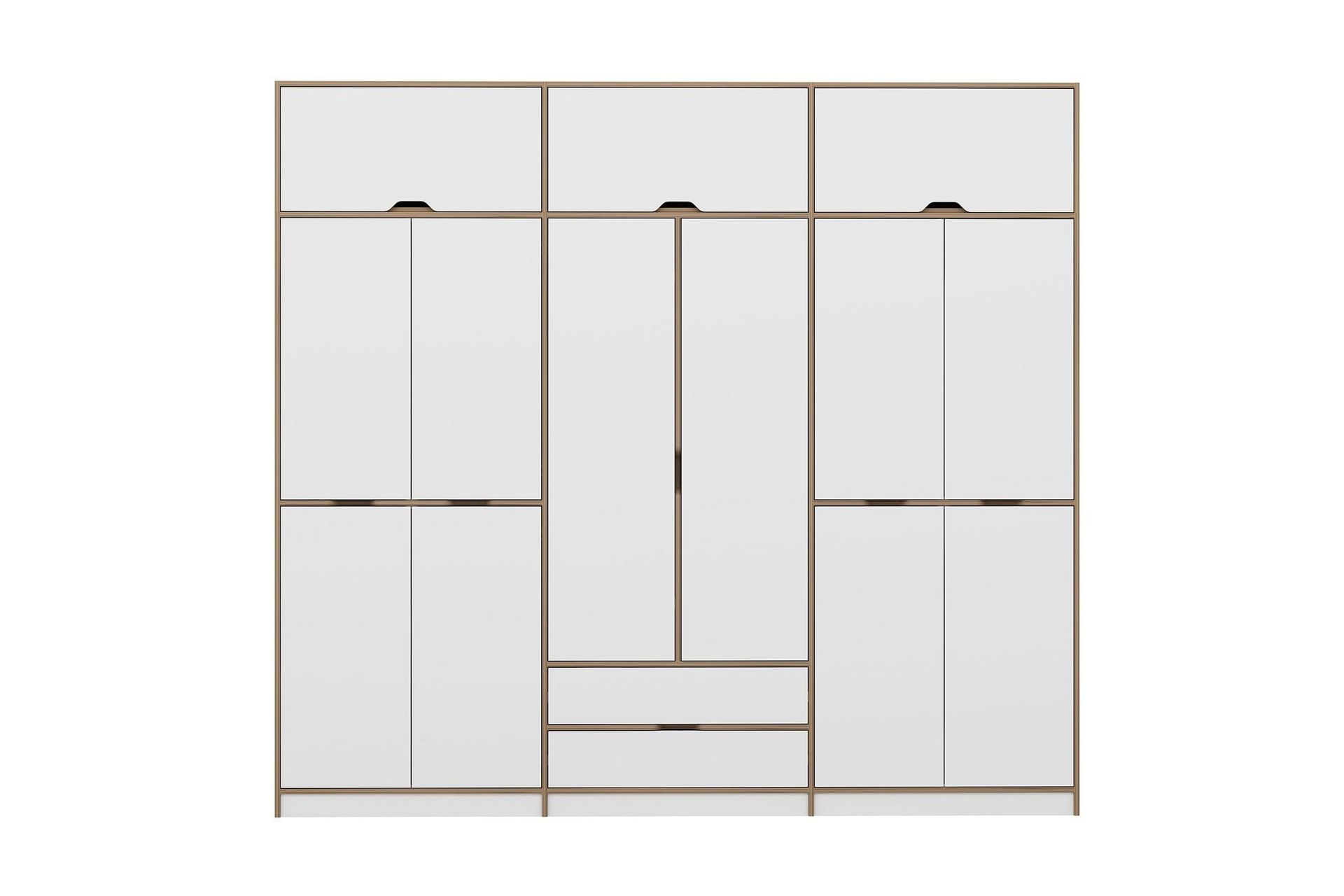 munna garderob 277x253 cm - vit