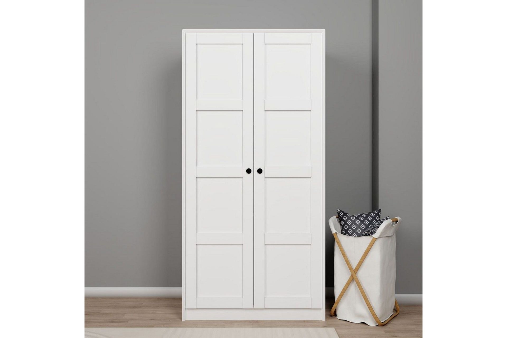 Nagouri Garderob 94x190 cm - Vit