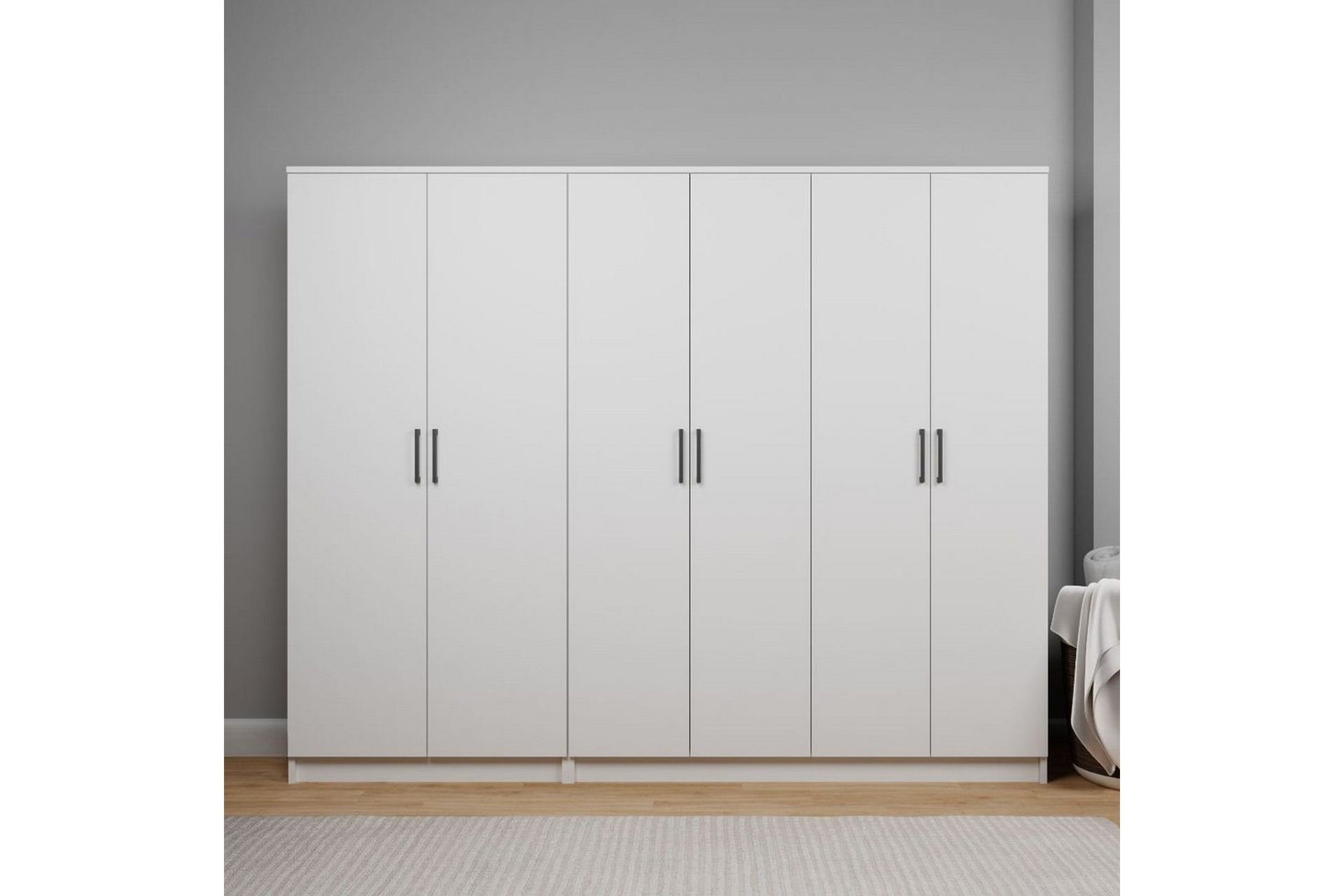 Olera Garderob 220x180 cm - Vit