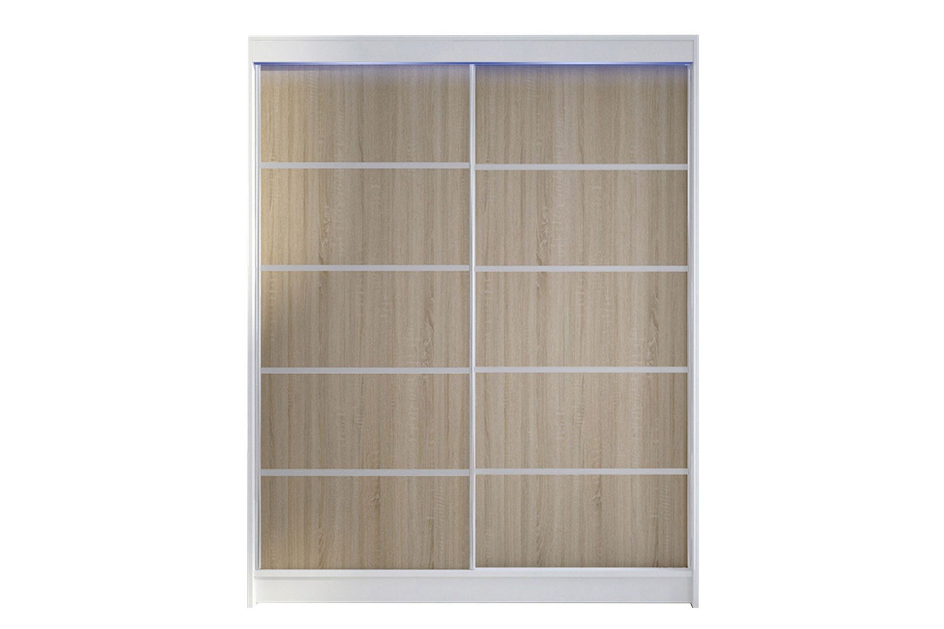 pickering garderob 150x200 cm - brun/vit