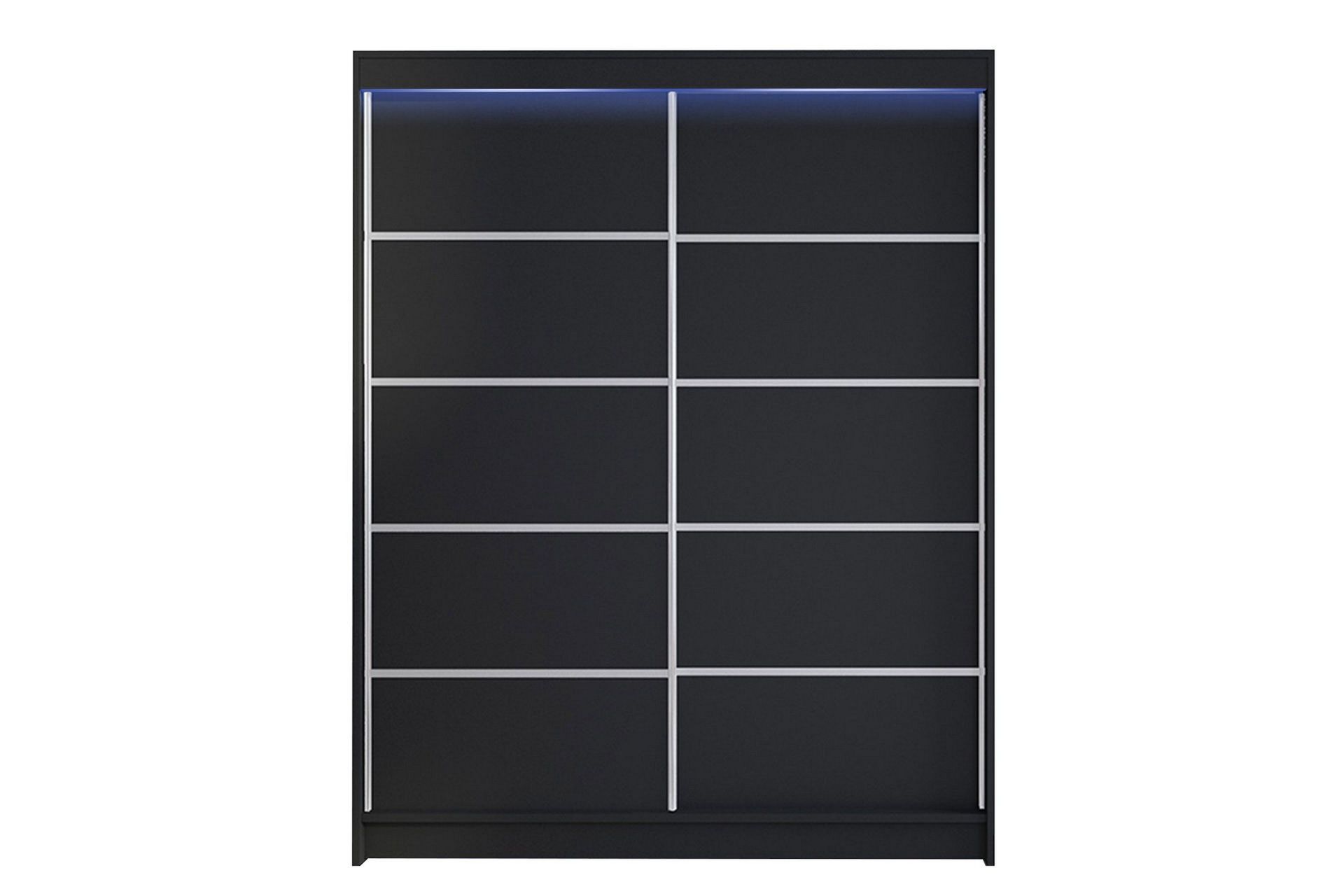 pickering garderob 150x200 cm - svart