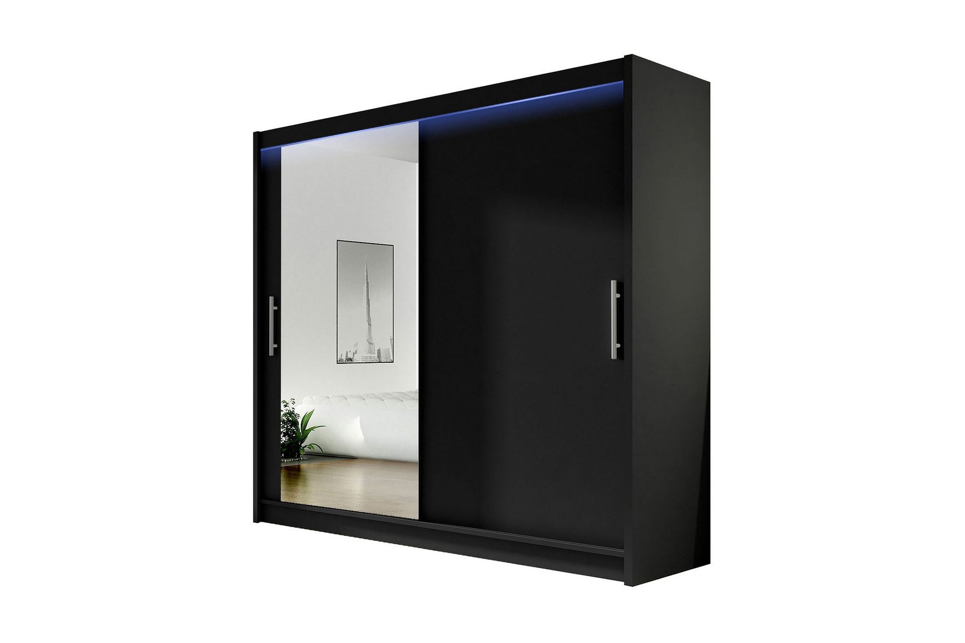 Prag Garderob 180x57x215 cm - Vit