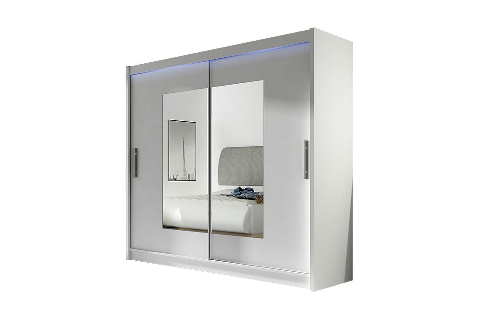 Prag Garderob 180x57x215 cm - Vit
