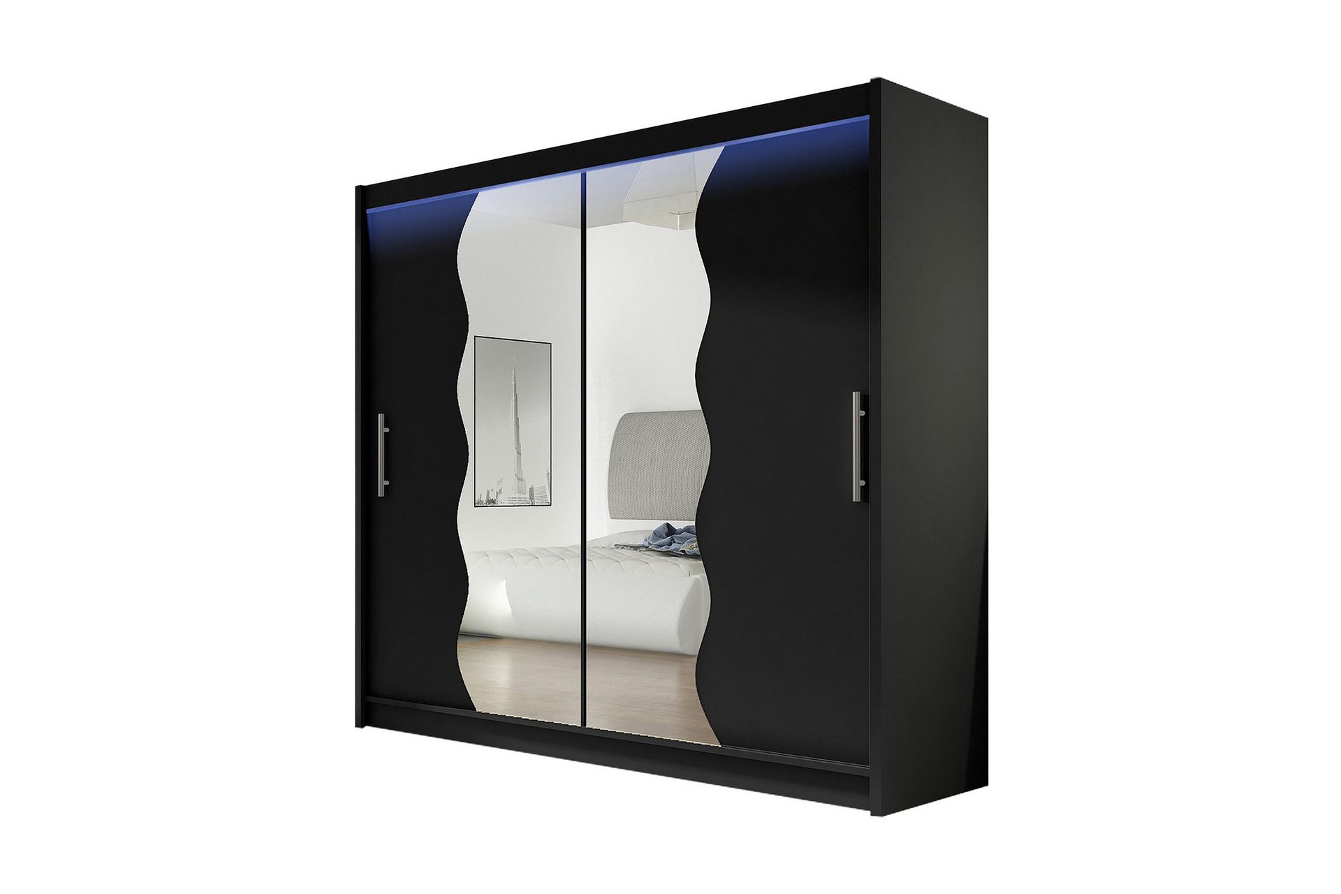 Prag Garderob 180x57x215 cm - Vit