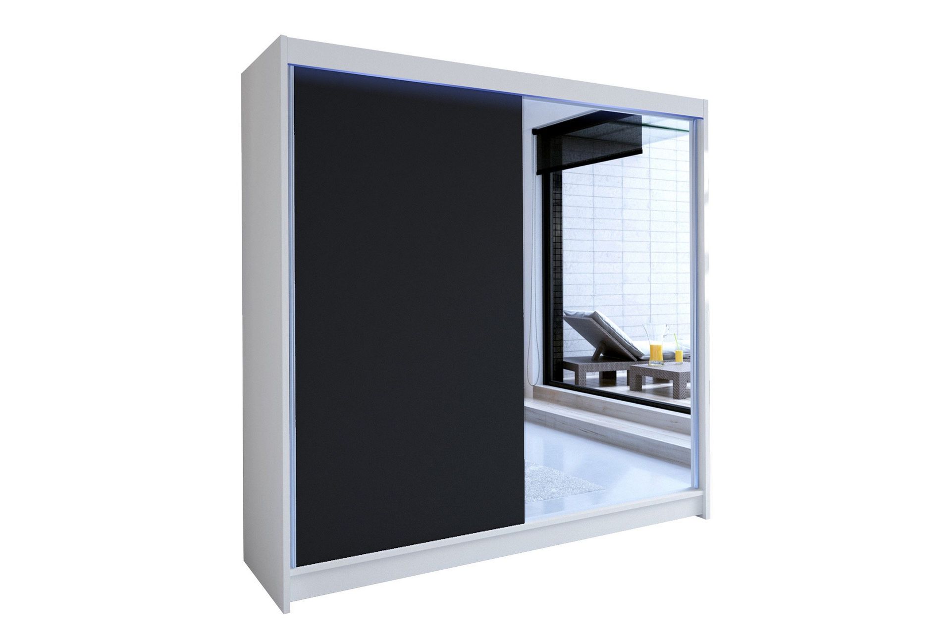 Talin Garderob 180x58x215 cm - Vit
