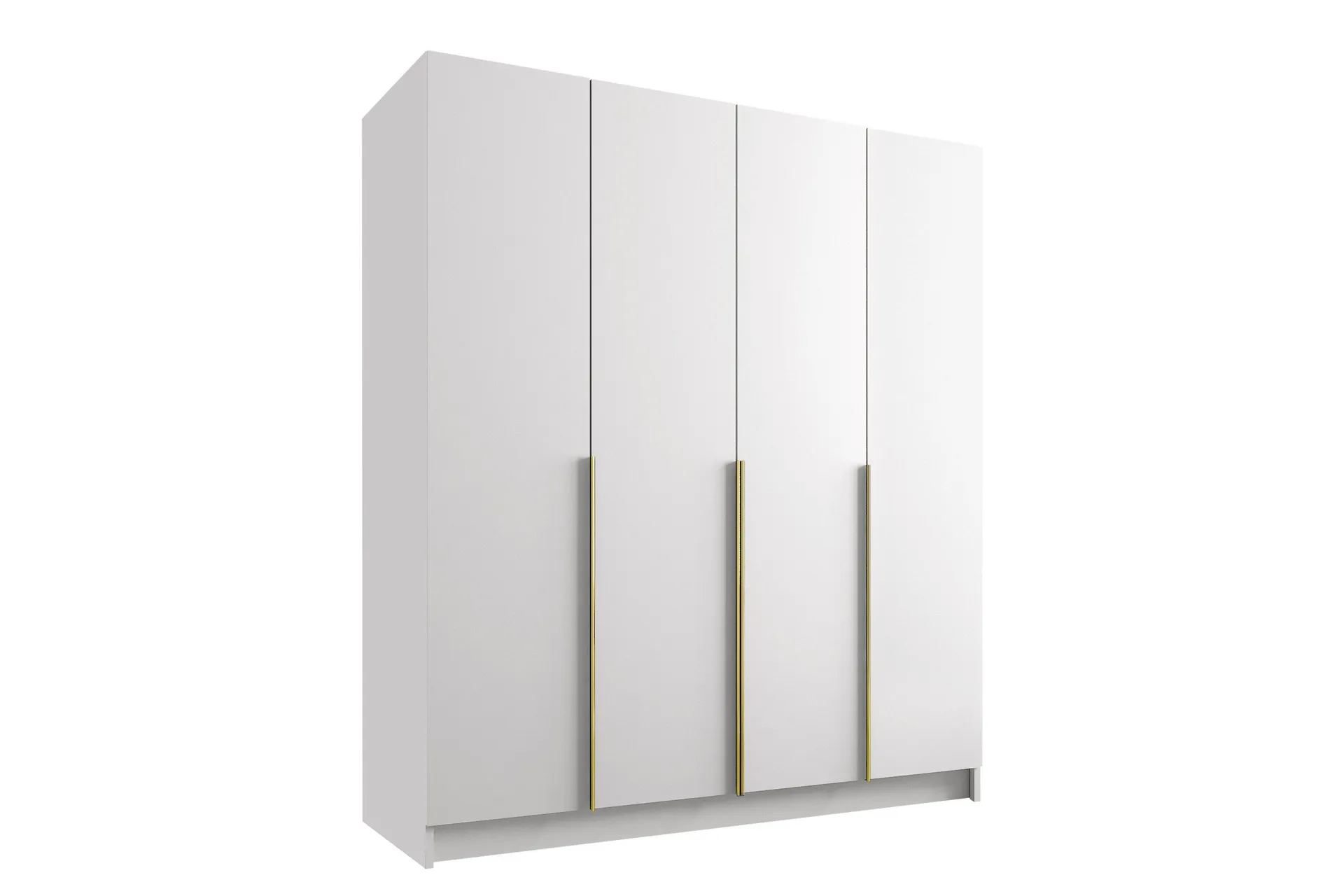 vadstena garderob 200 cm - vit/guld