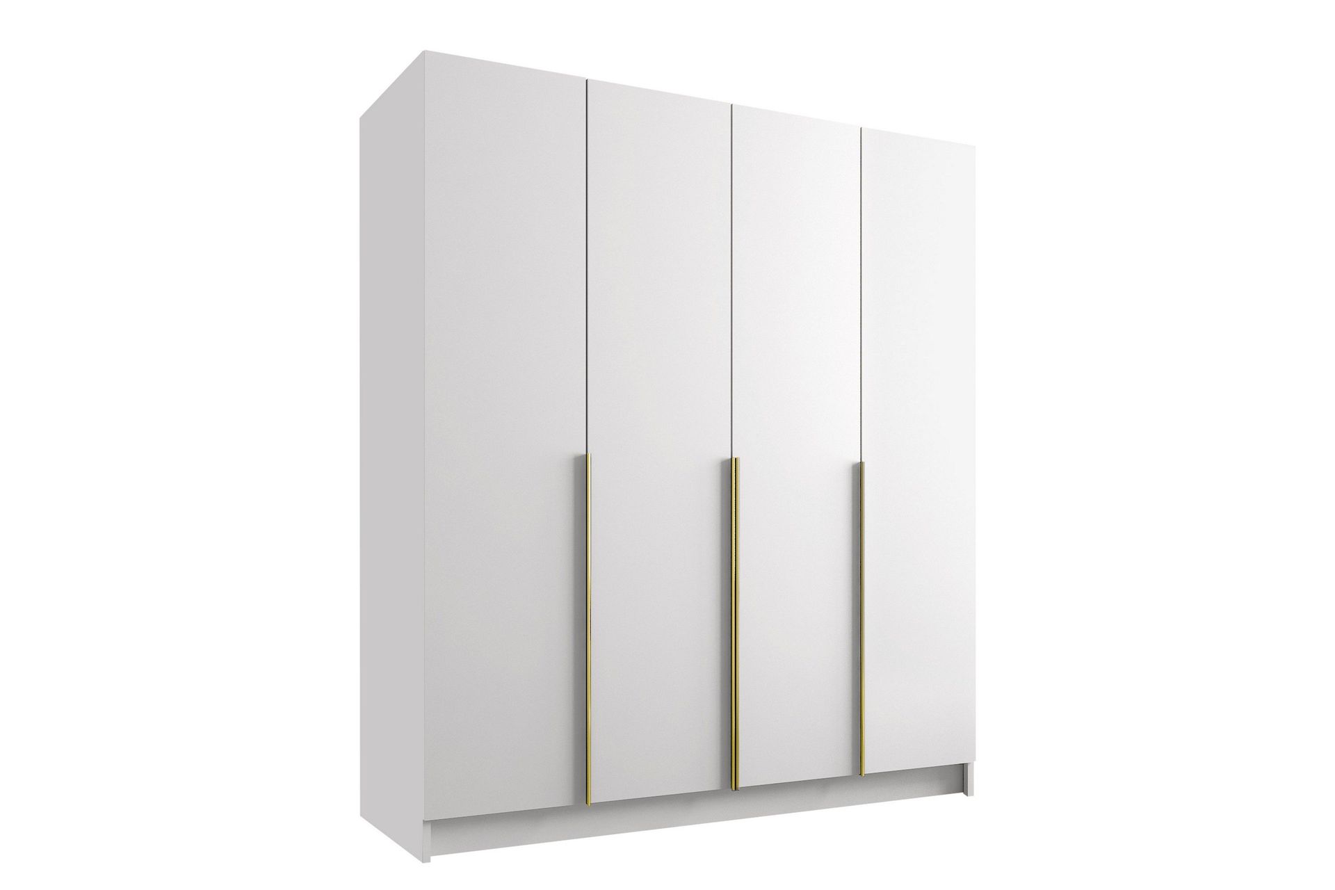 Vadstena Garderob 200 cm - Vit/Guld