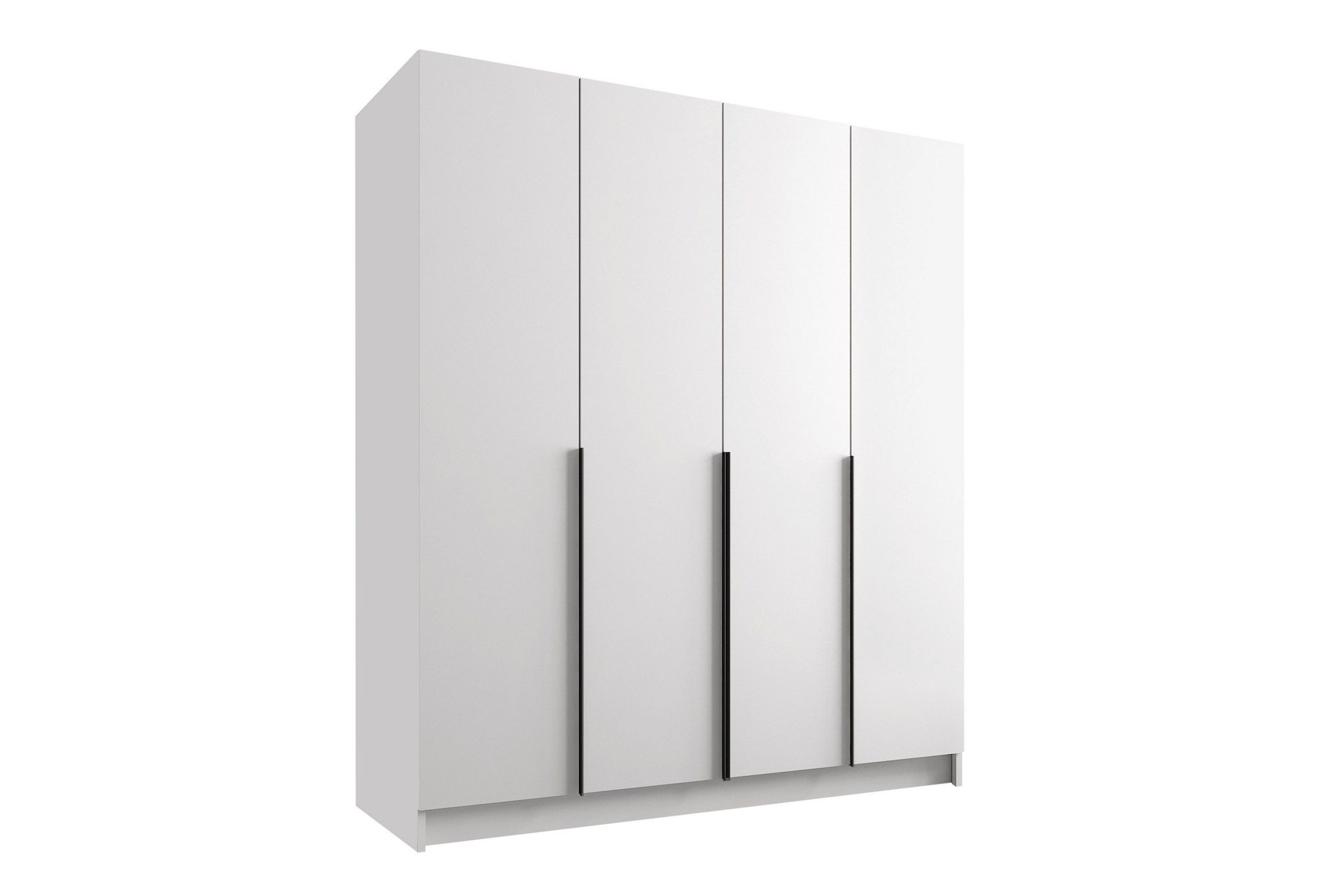 Vadstena Garderob 200 cm - Vit/Svart