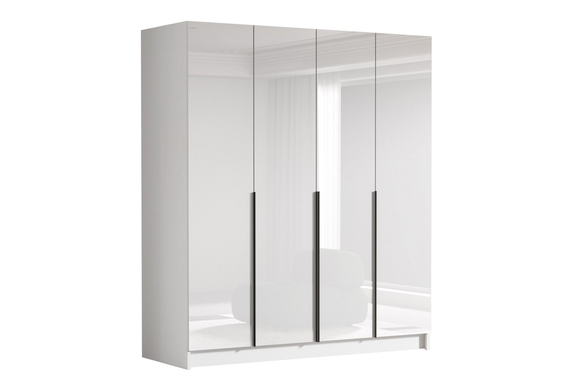 Vadstena Garderob 200x215 cm - Vit