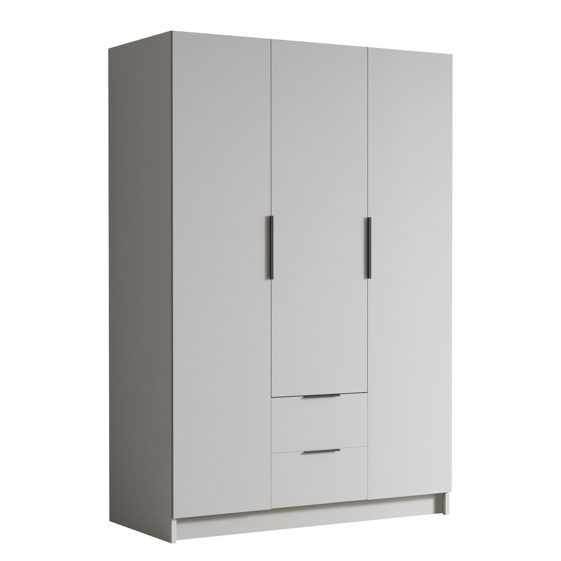 Varros Garderob 150x216 cm i M&aring;lat Tr&auml; - Vit