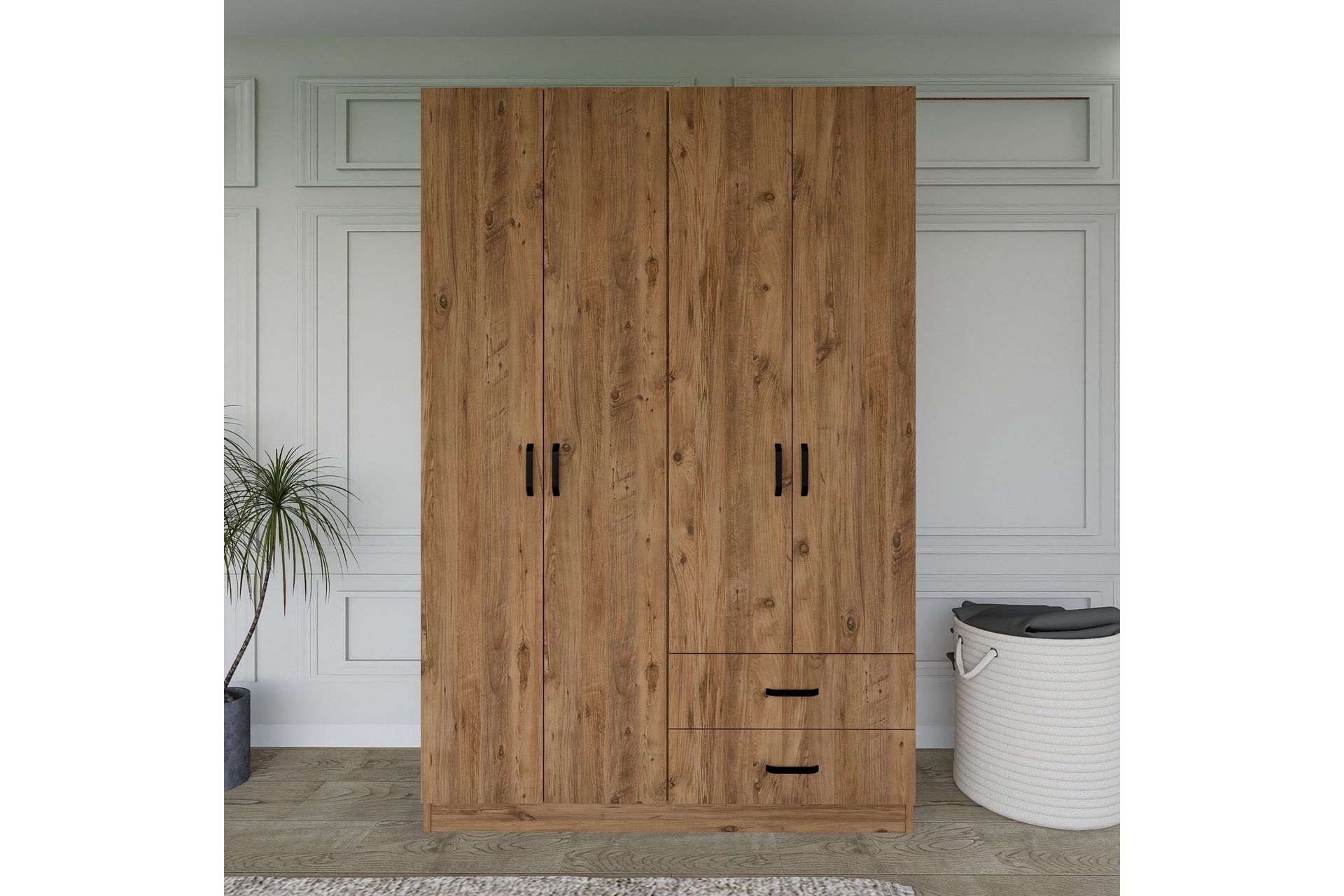 yaman garderob 120x180 cm - brun