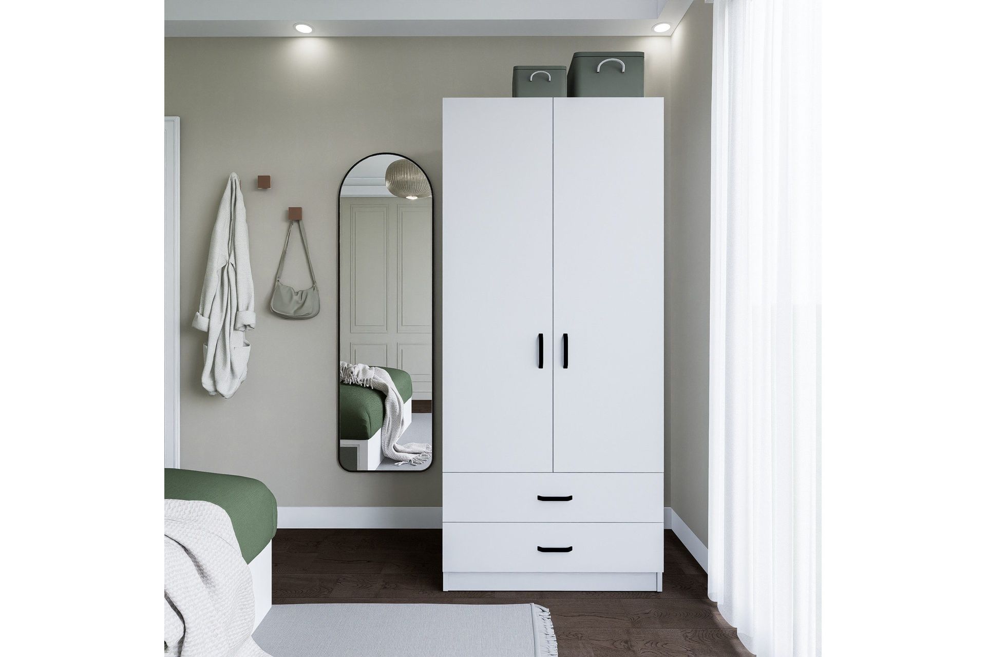 yaman garderob 80x182 cm - mattvit