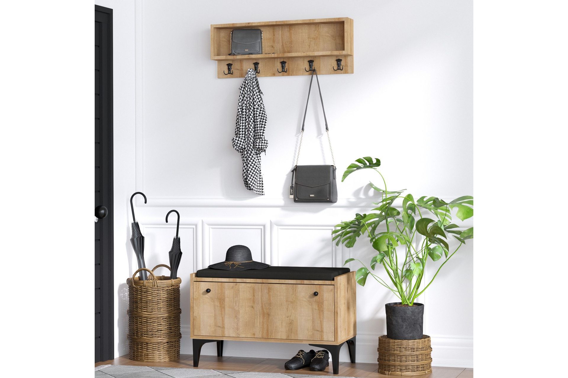 Mamerto Skosk&aring;p 80x36 cm - Natur