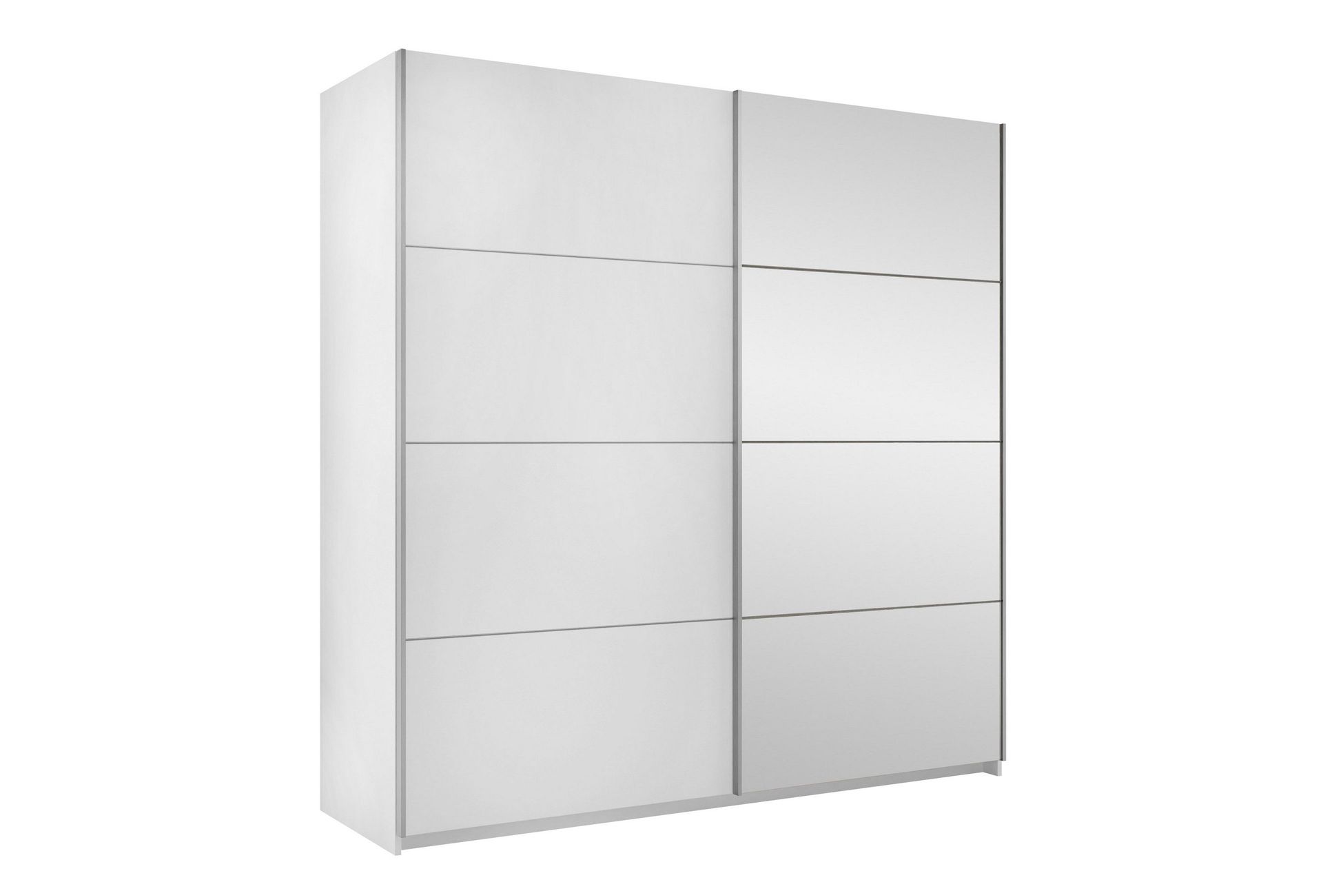 haparanda garderob med spegel 200 cm - vit