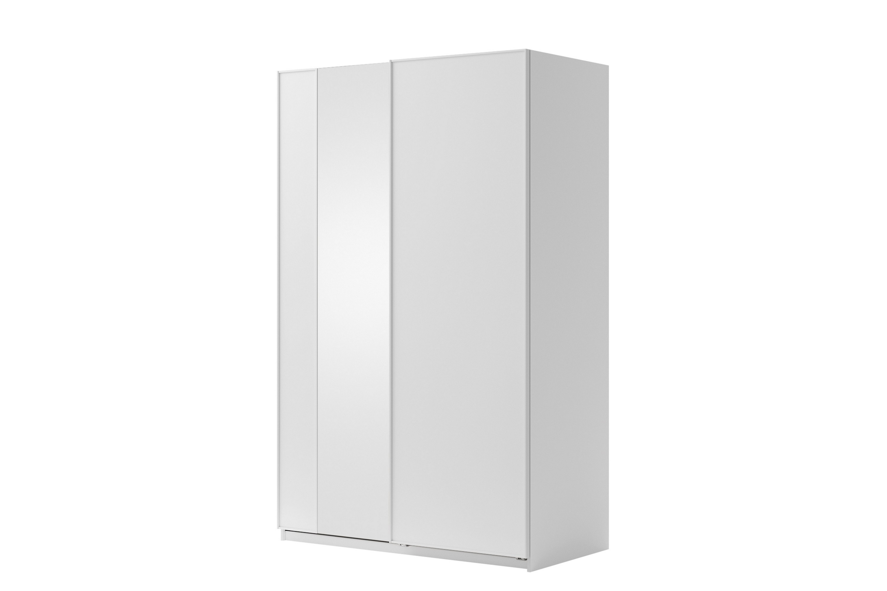 haruna garderob med spegel 150x235 cm - vit