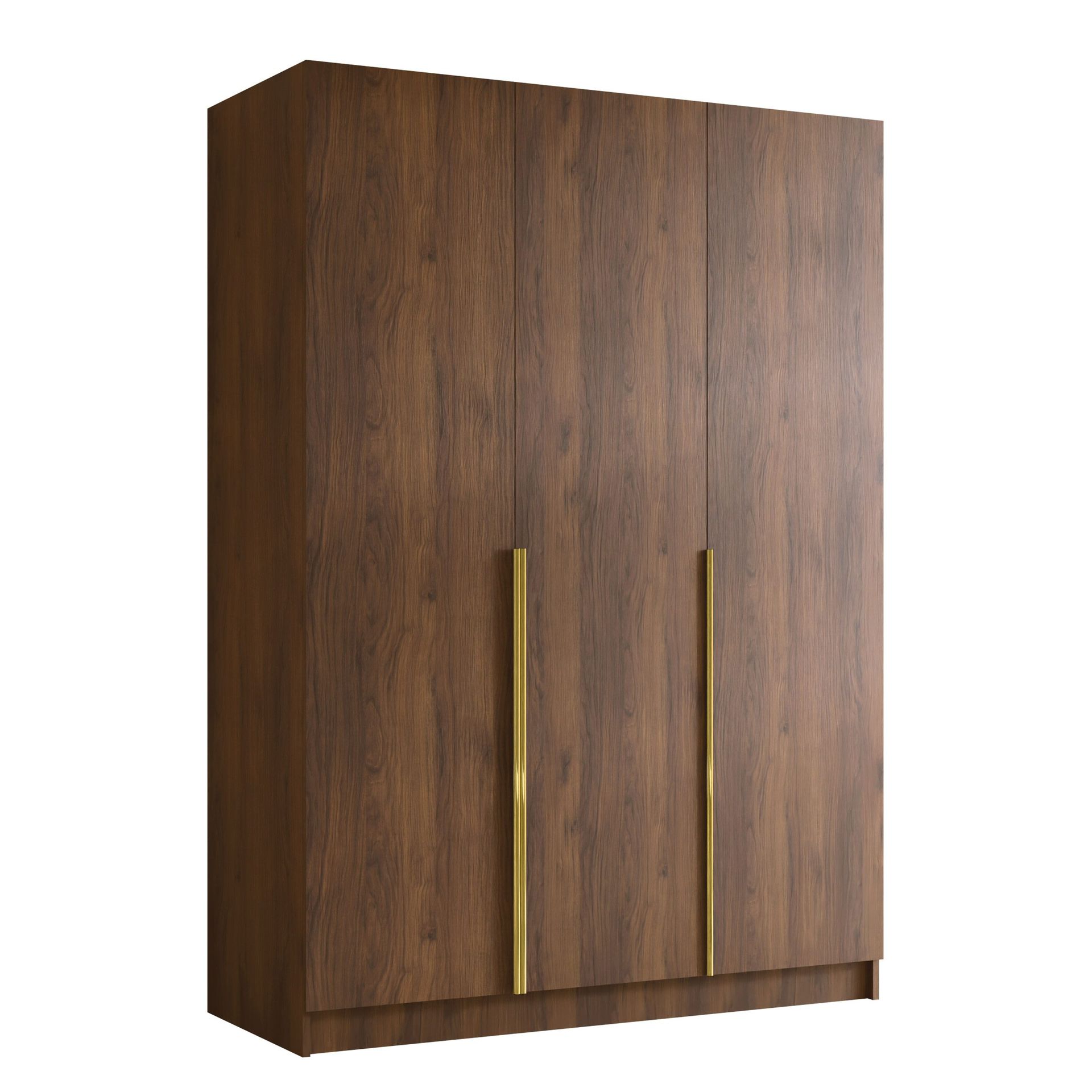 Herrljunga Garderob 150x215 cm - Brun/Guld