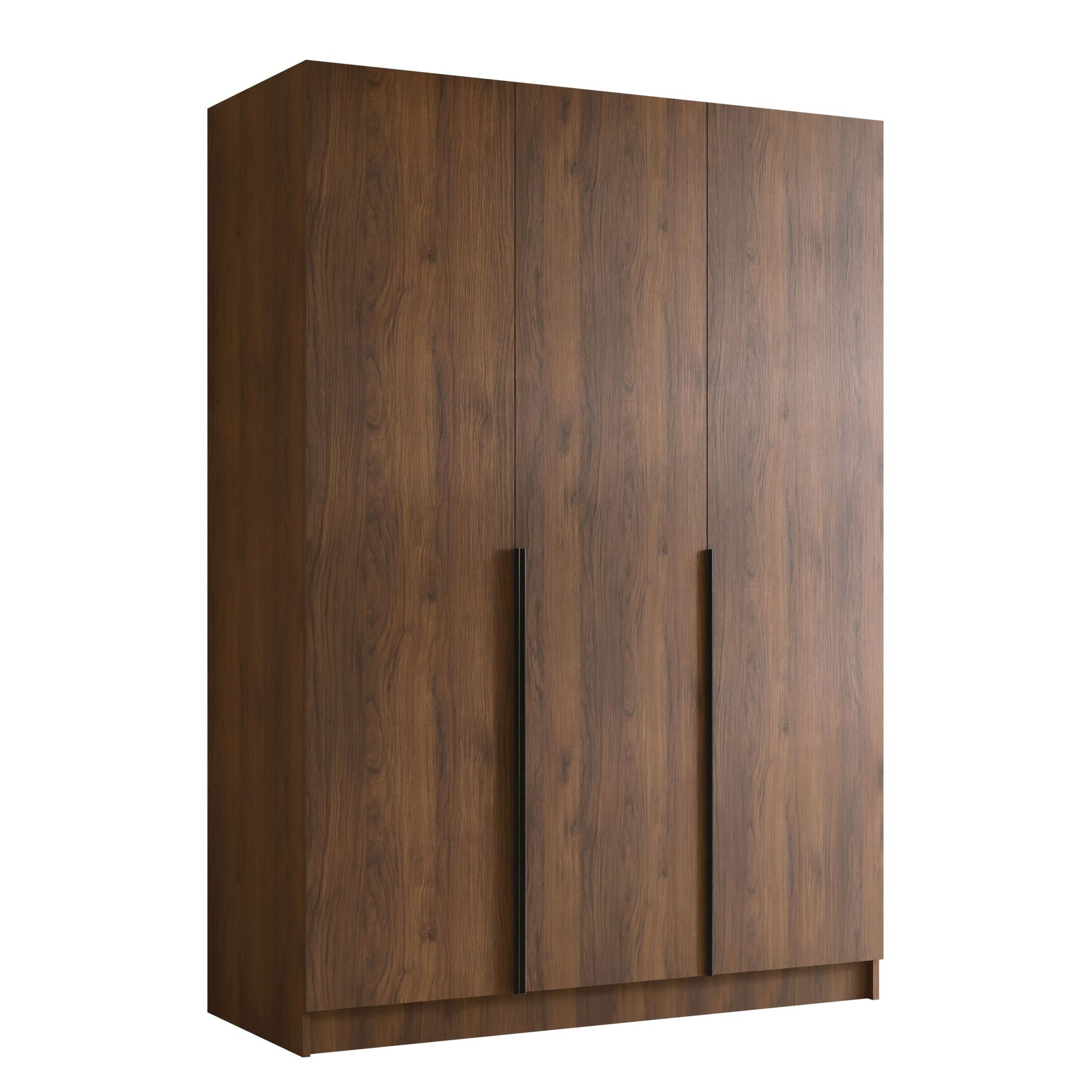 Herrljunga Garderob 150x215 cm - Brun/Svart