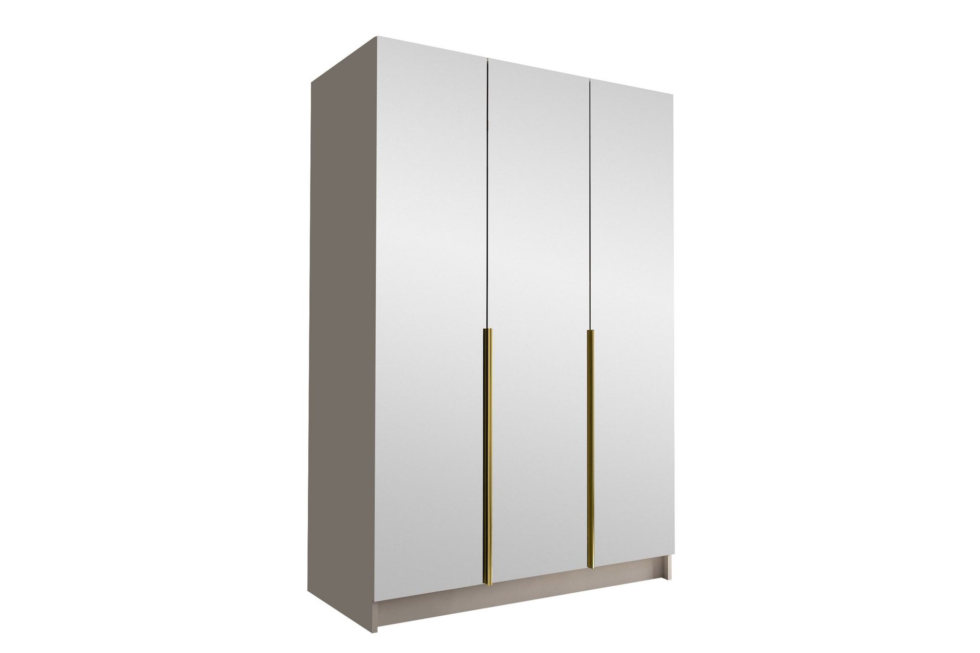 herrljunga garderob med spegel 150 cm - kashmir/guld