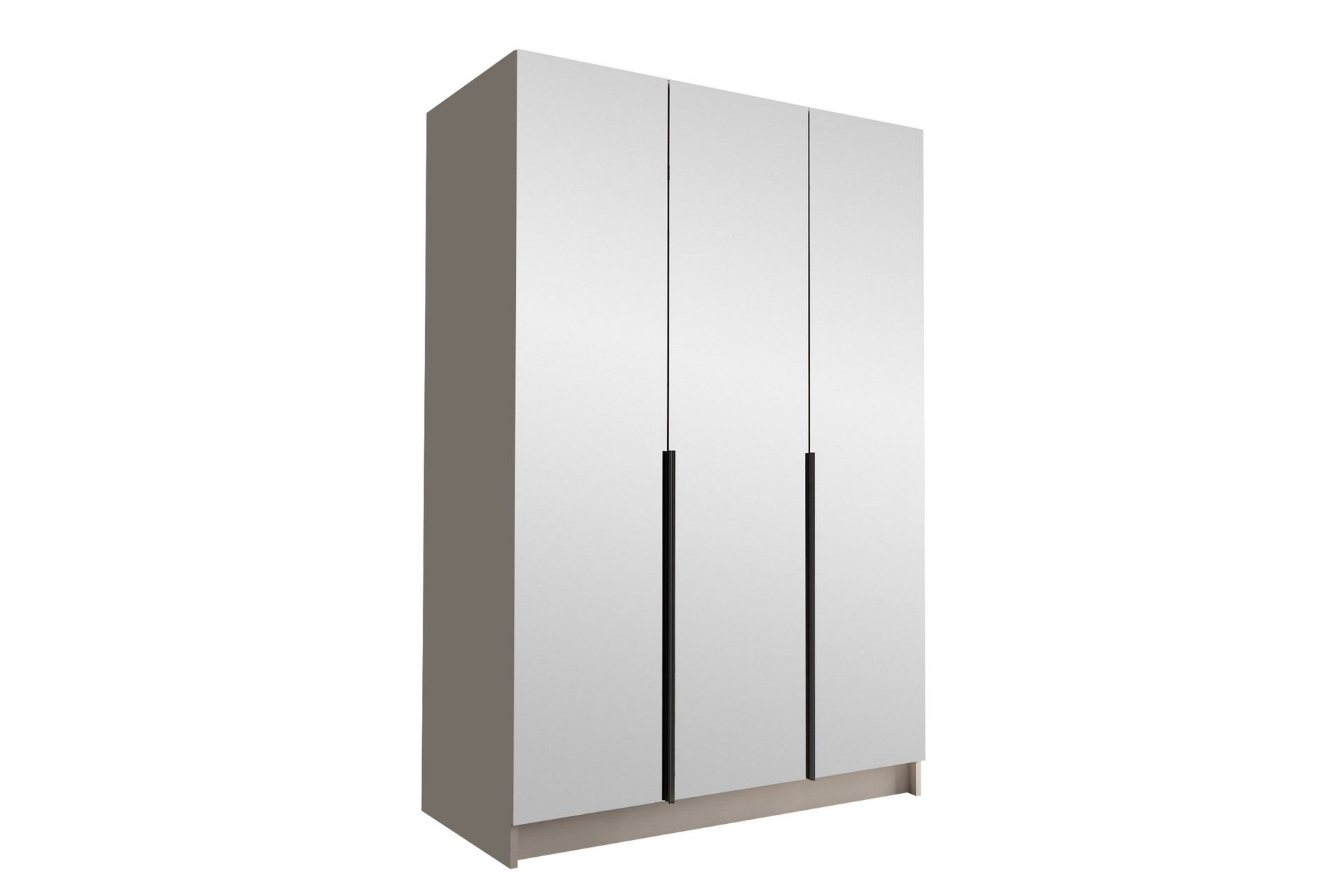 herrljunga garderob med spegel 150 cm - kashmir/svart