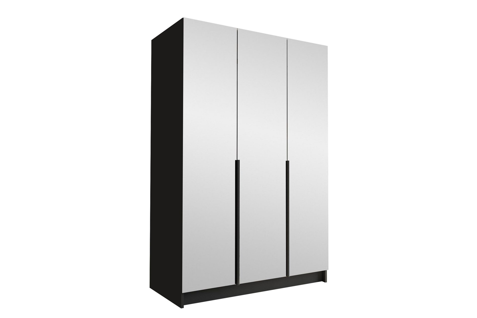 herrljunga garderob med spegel 150 cm - svart