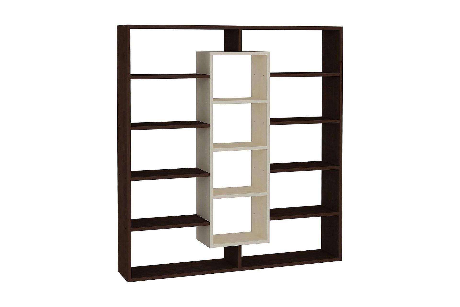 Amplett Bokhylla - Brun/Beige