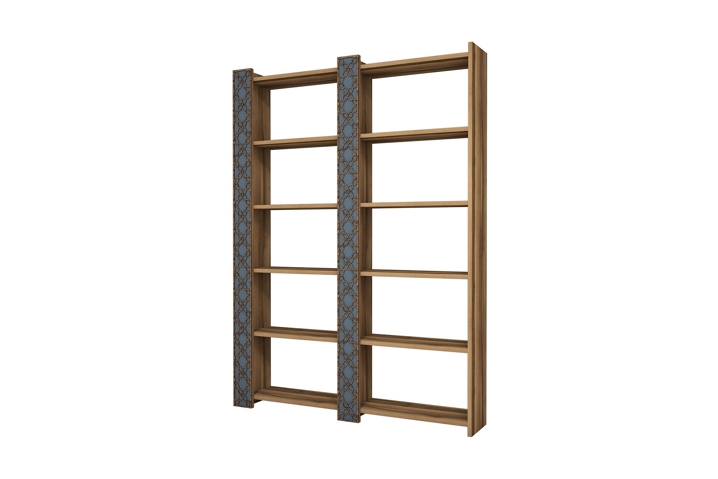 Bokhylla Amtorp 124 cm Brun