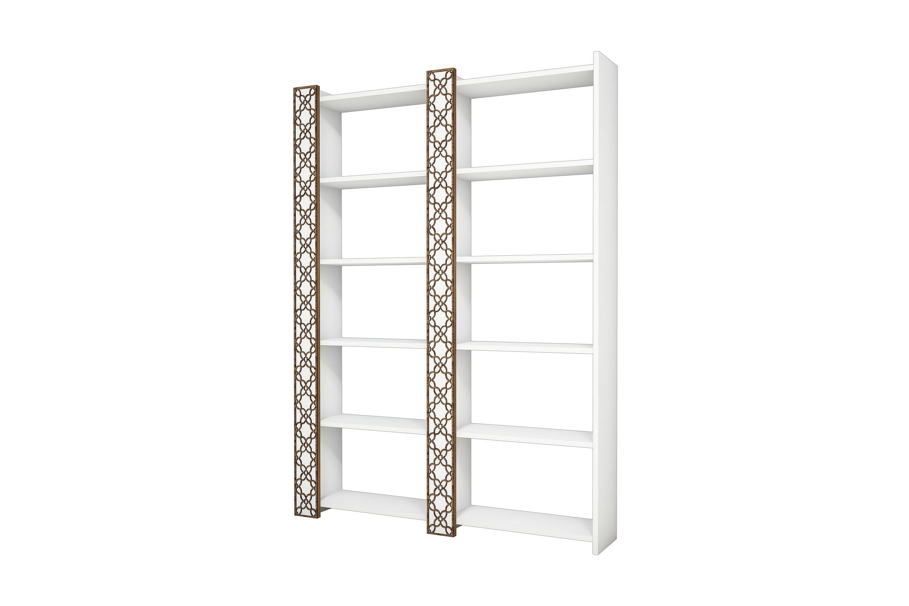 Bokhylla Amtorp 124 cm Vit