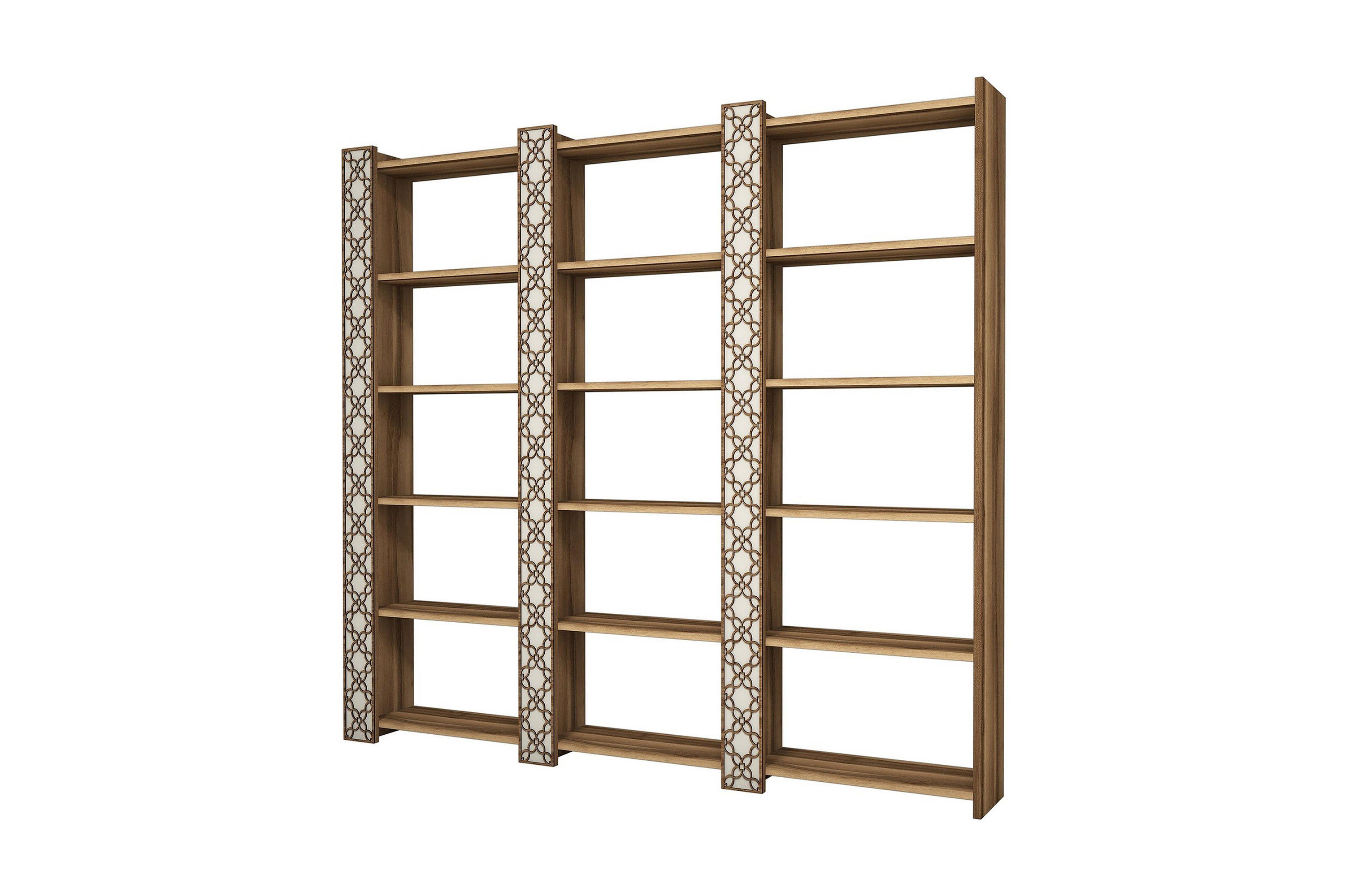 Bokhylla Amtorp 184 cm Brun/Vit