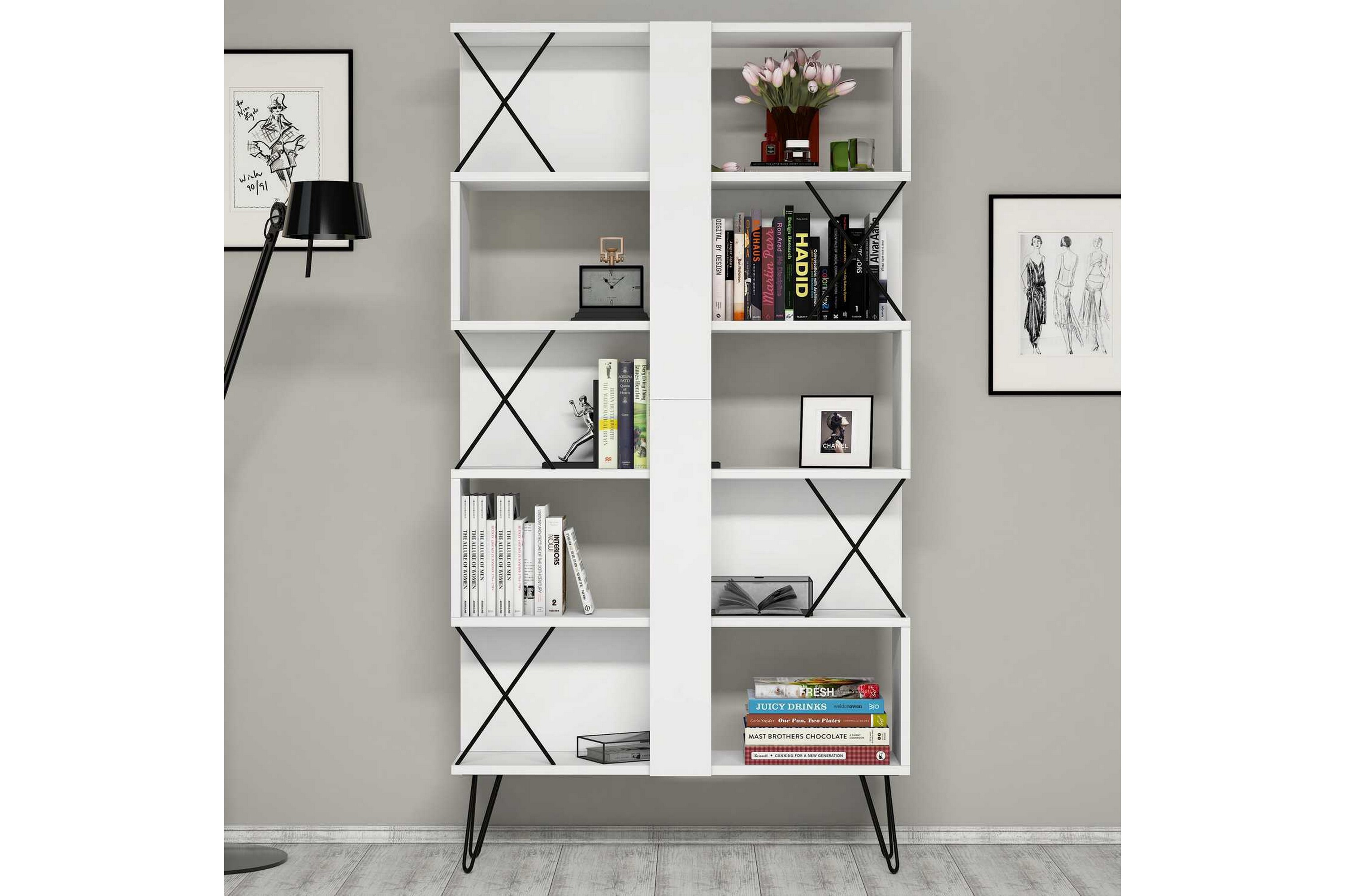 Bokhylla Amtorp 90 cm Vit
