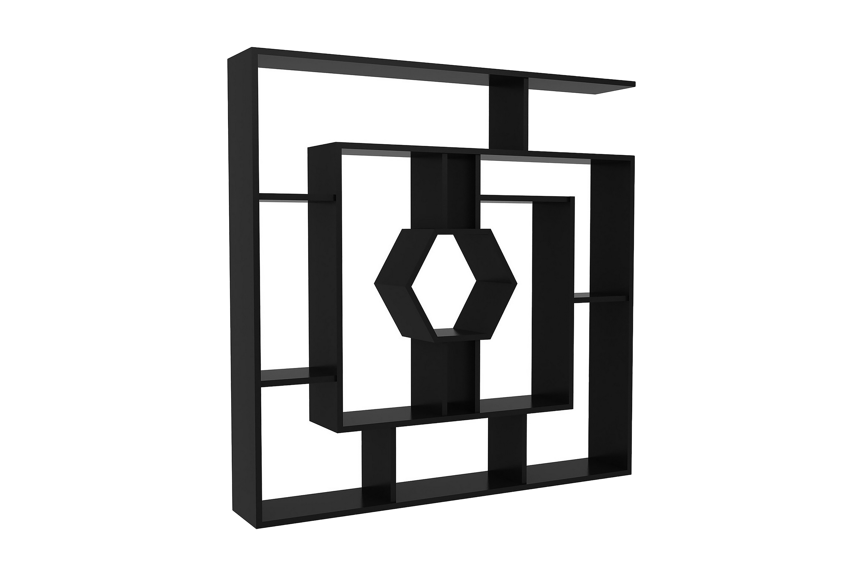 bokhylla dumö 134 cm - svart