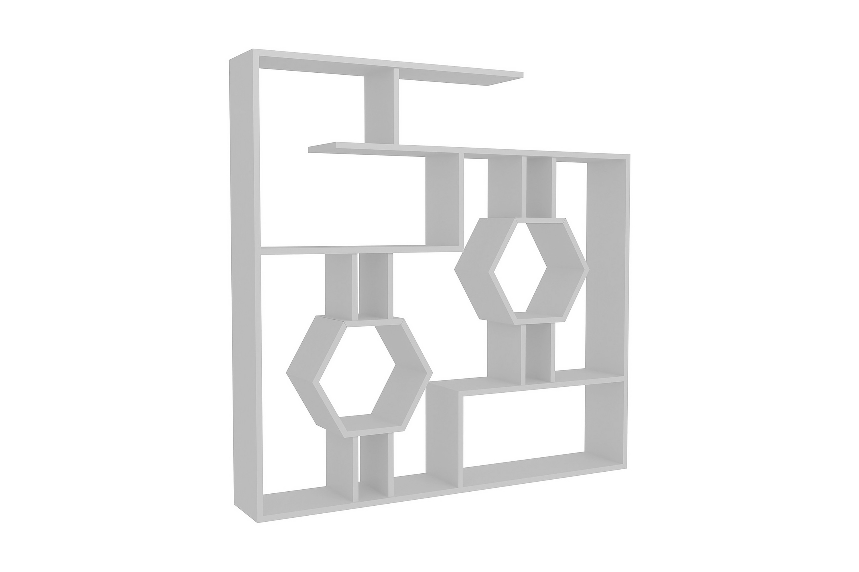 bokhylla dumö 134 cm - vit