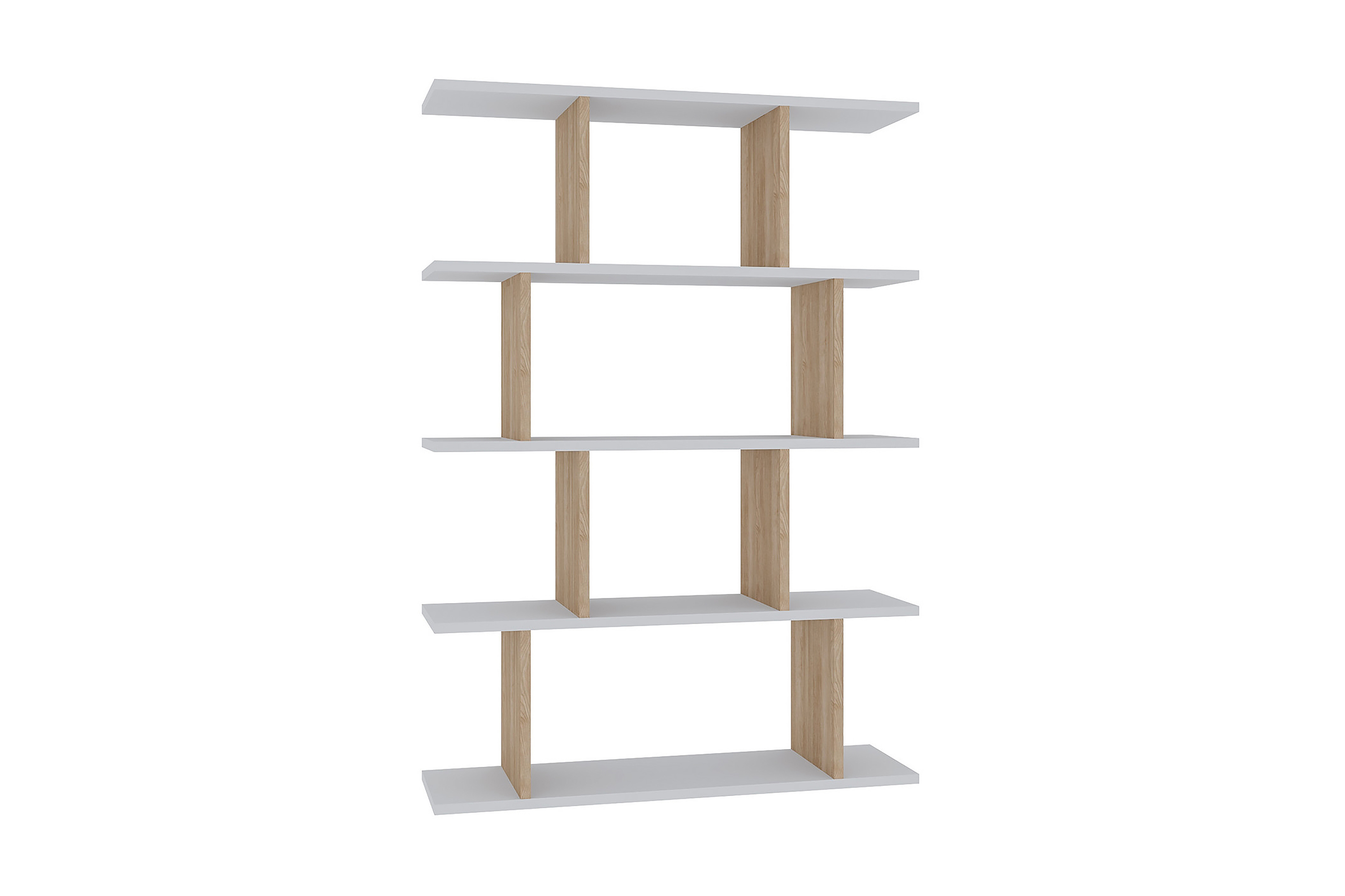 Bokhylla Harmona 90x25 cm Vit/Natur