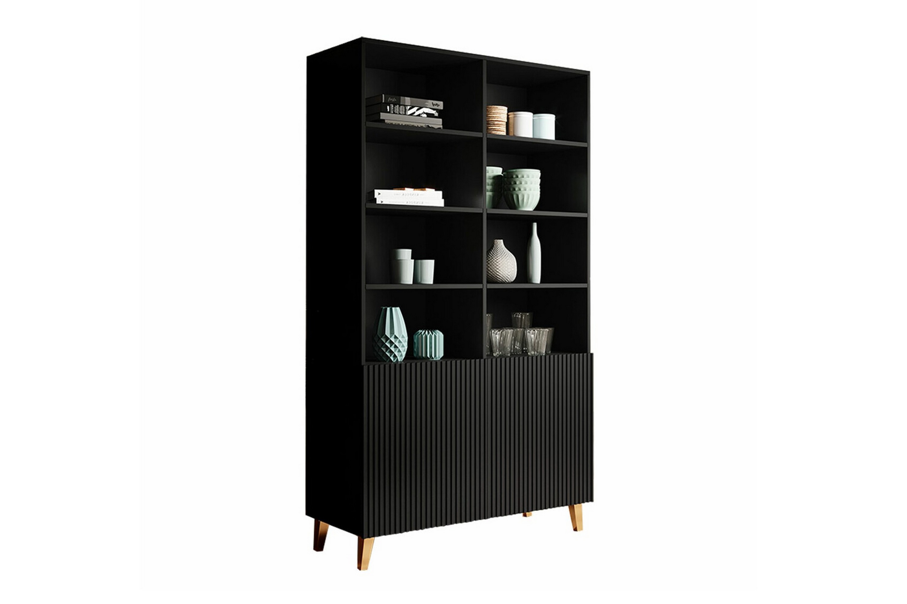 Bokhylla Juniskär 101x40 cm Svart