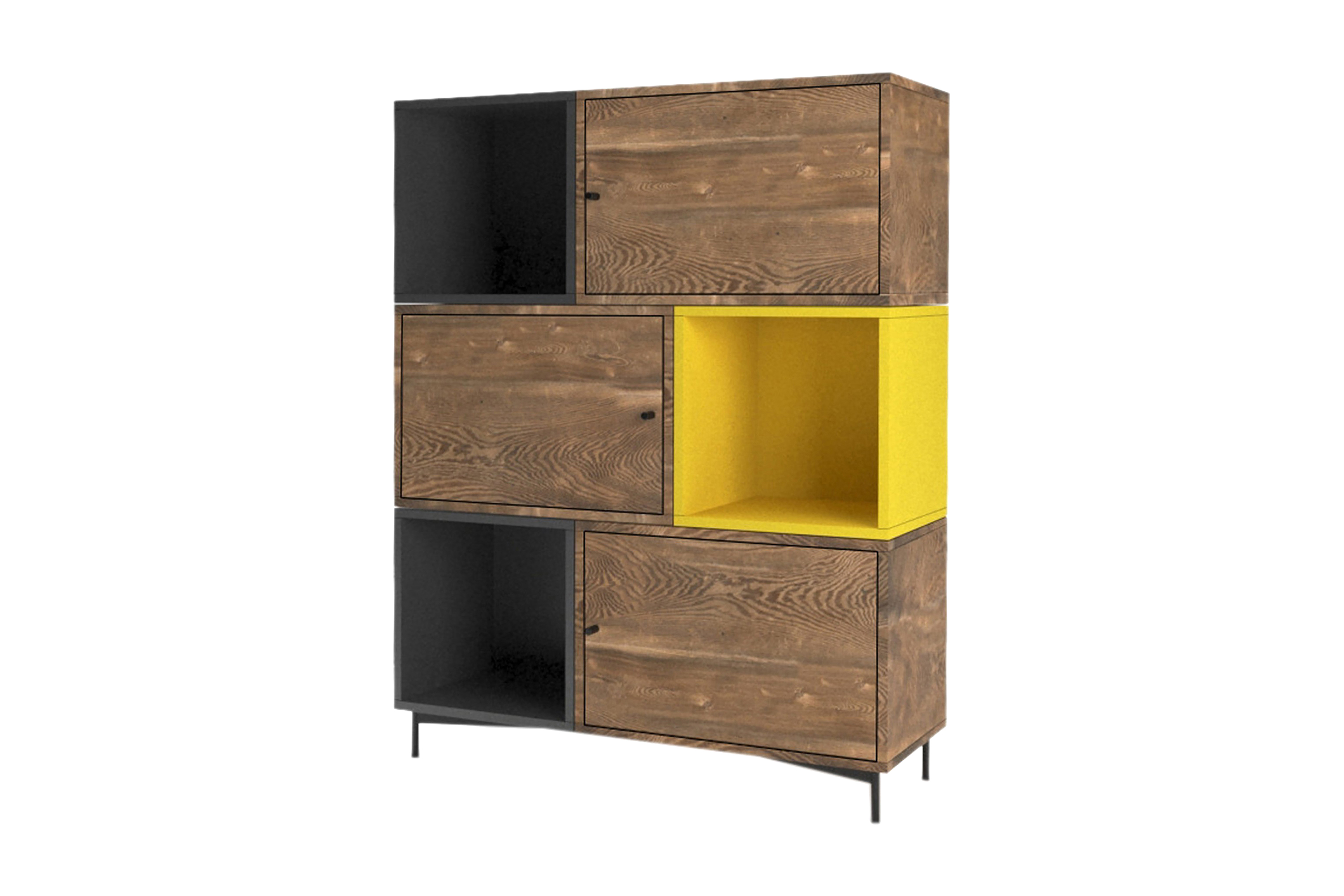 Bokhylla Lundtorp 110 cm BrunGrå