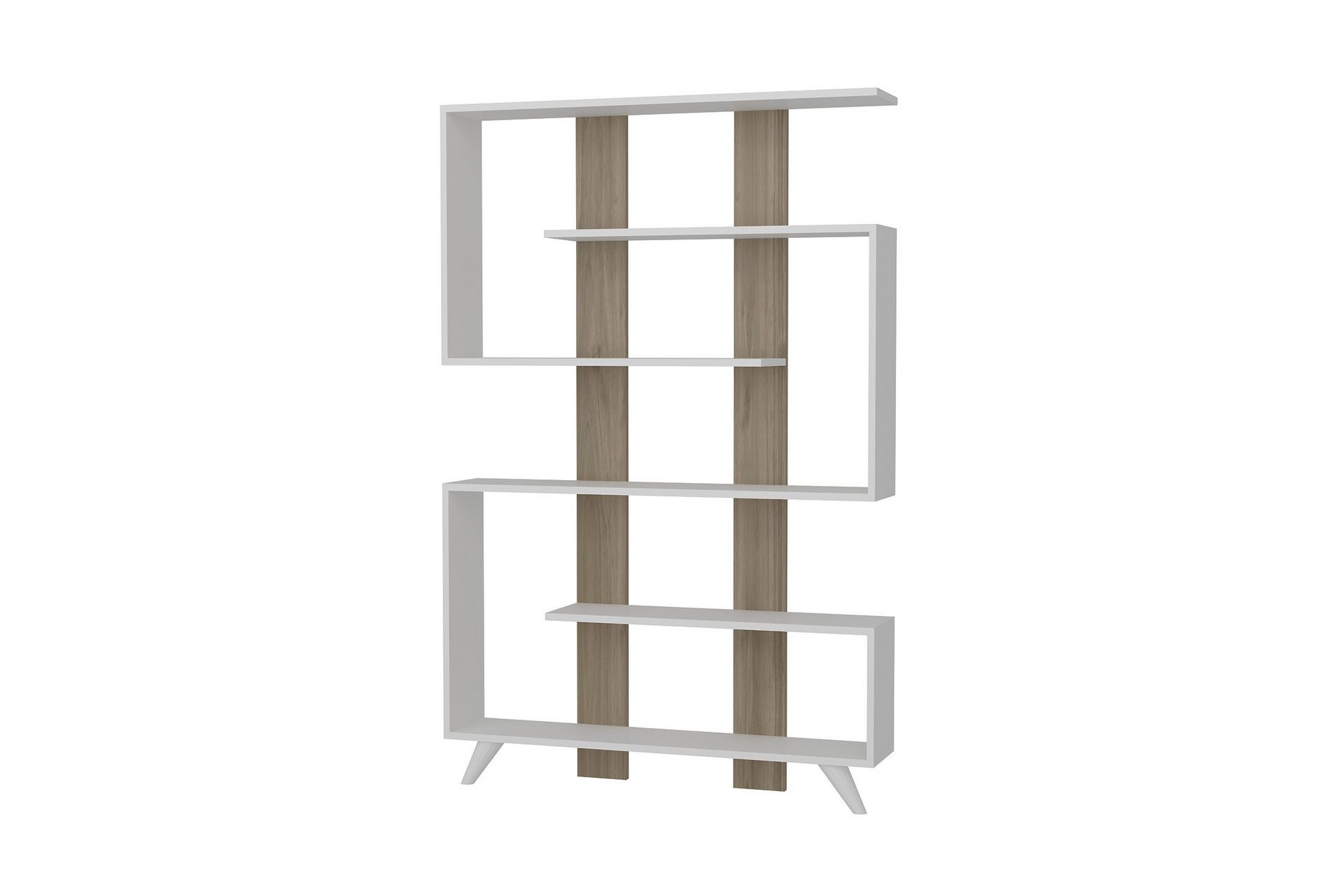 bokhylla lutchan - vitvalnöt