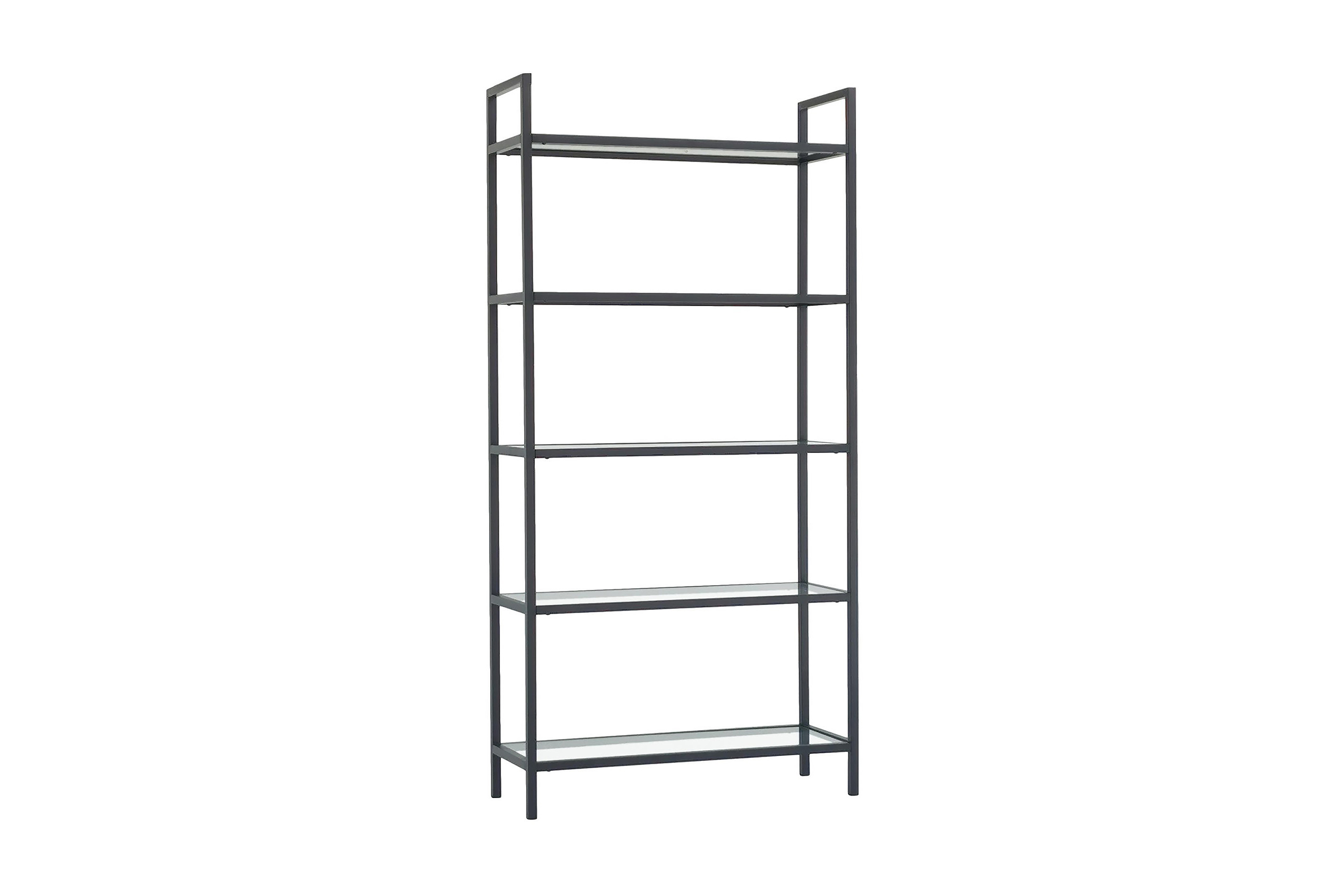 bokhylla morsas 165x80 cm - svart