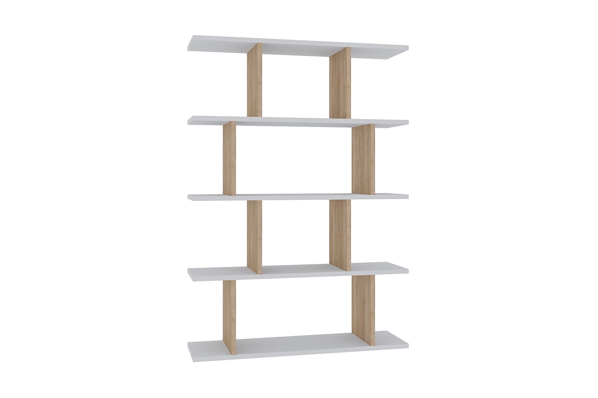 Bokhylla Nachusa Bokhylla 90x25 cm Tr&auml;/Natur, Vit -