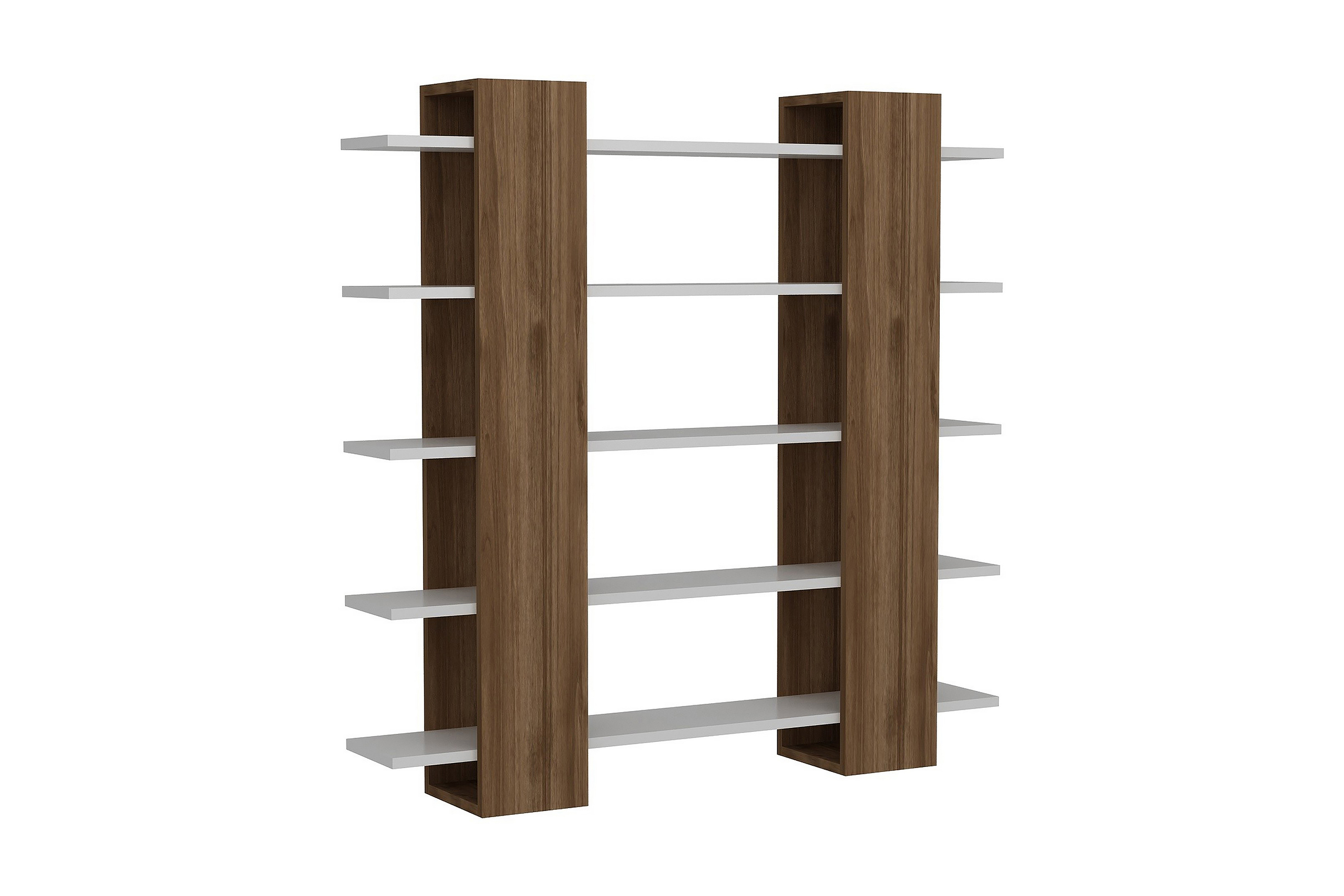 bokhylla naidaj - vitvalnöt