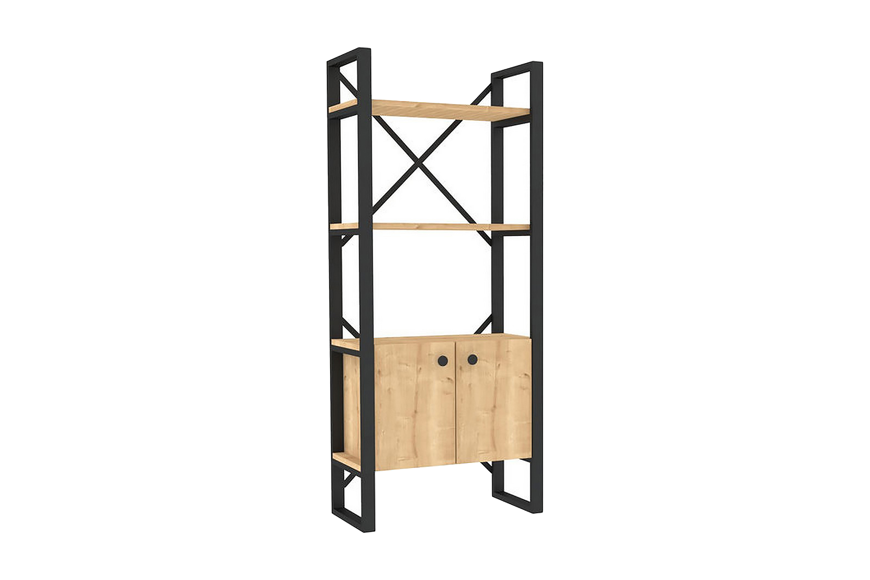 bokhylla violaceae 64x160 cm - blå