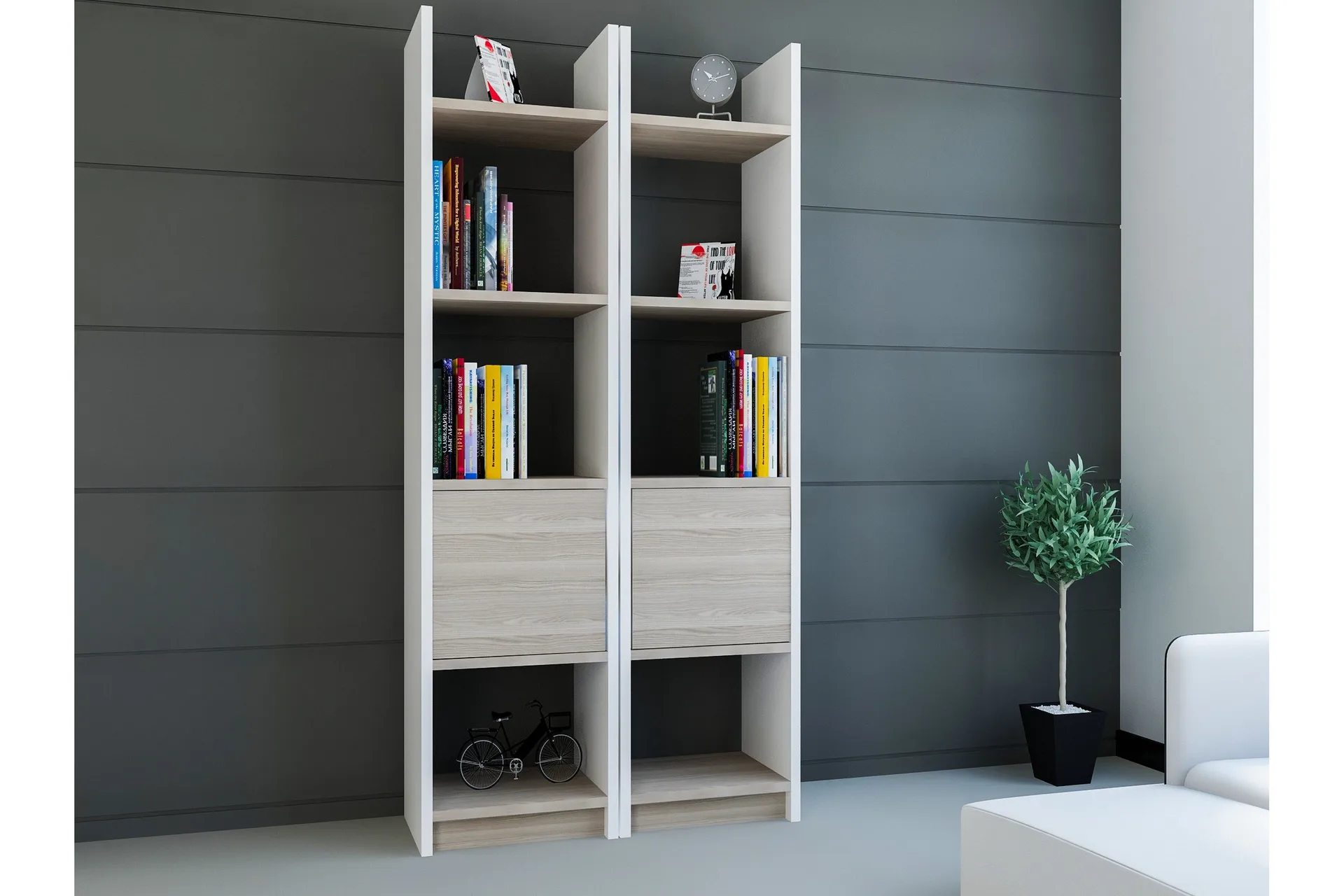 Decorotika Bokhylla - Vit