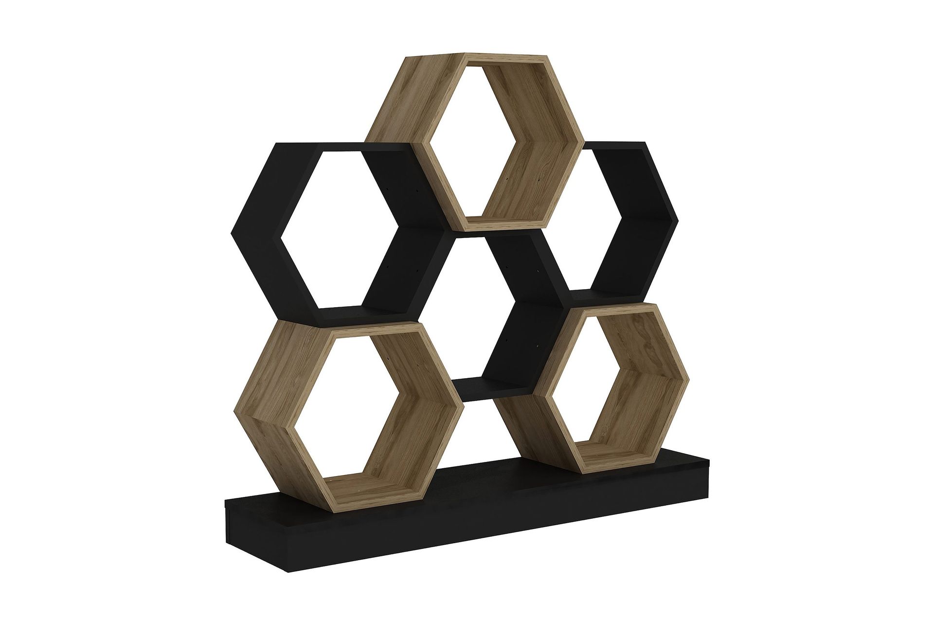 desgrar bokhylla 120x109 cm - svart