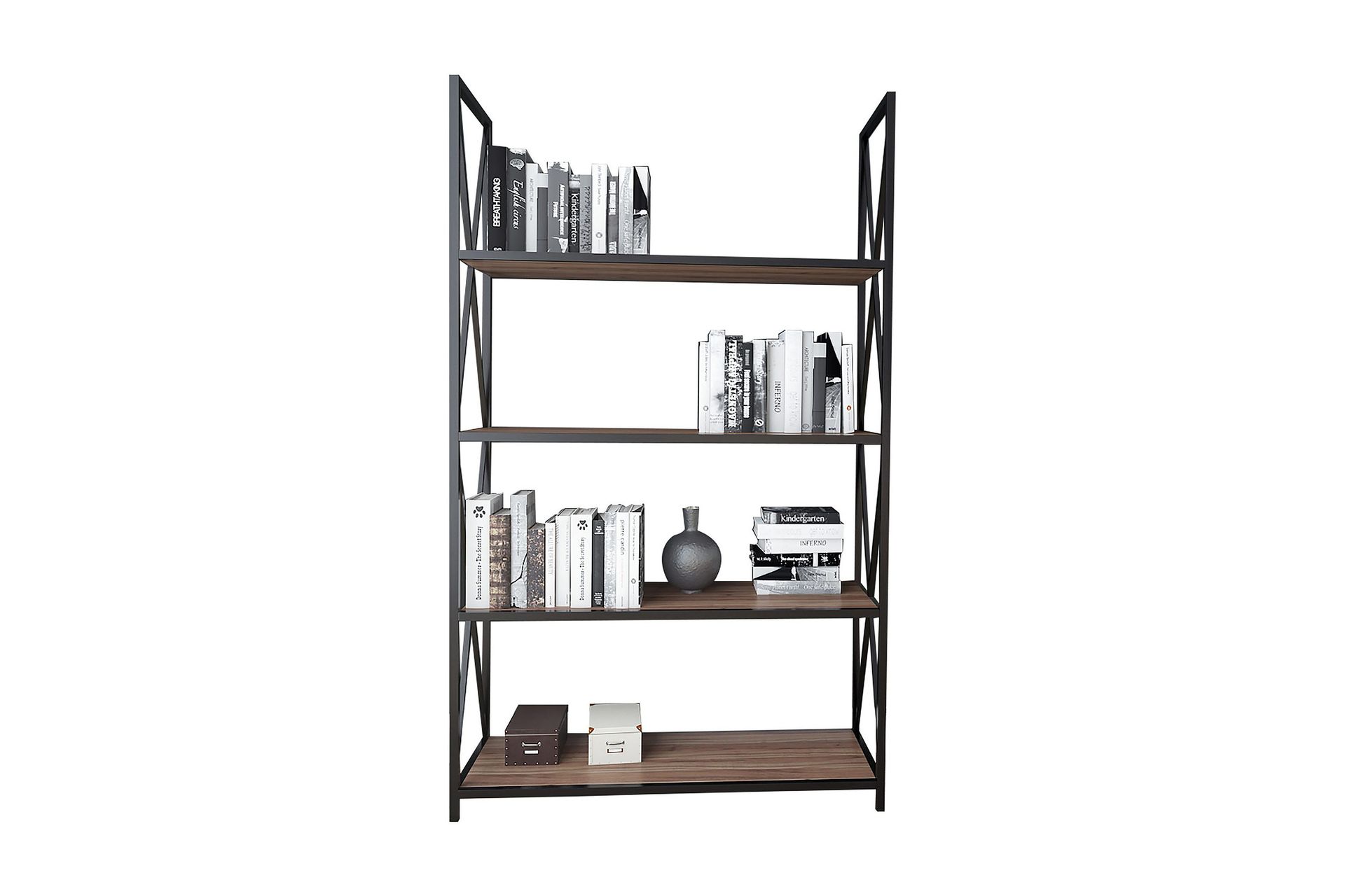 desgrar bokhylla 94x150 cm - brun