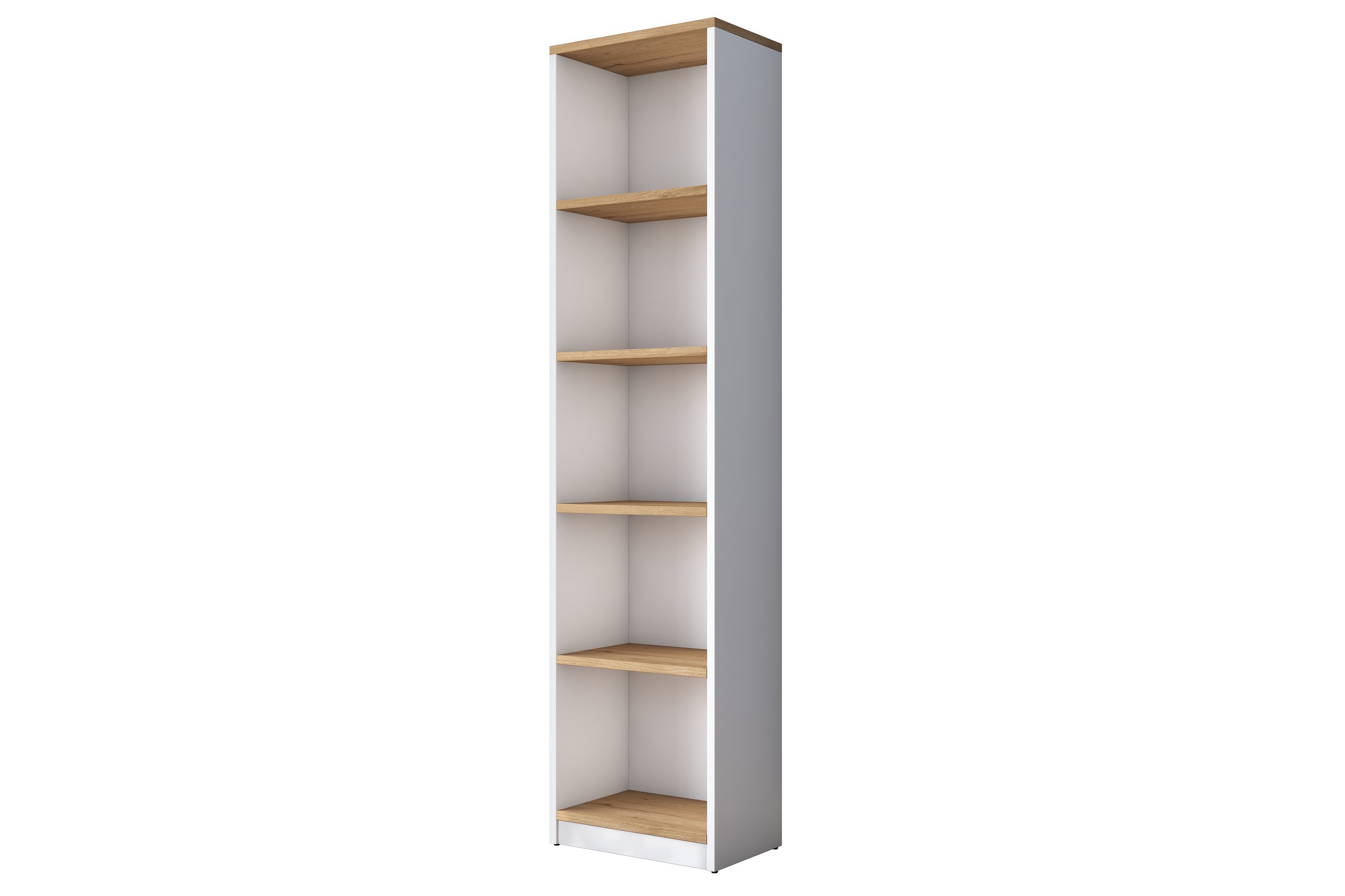 Bokhylla Dystany 40 cm Vit/Valnöt
